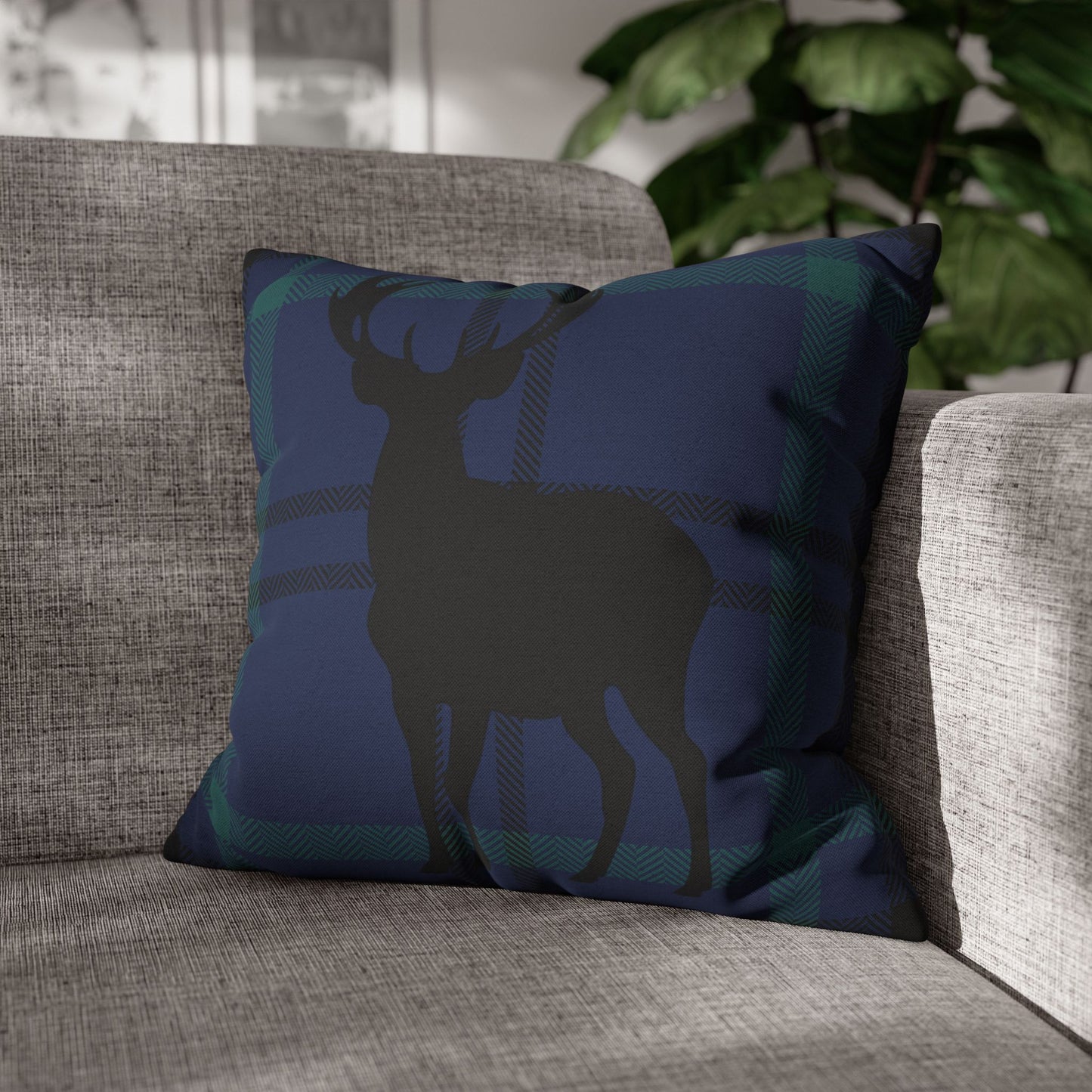 Rustic Deer Print Pillowcase - Cozy Home Decor