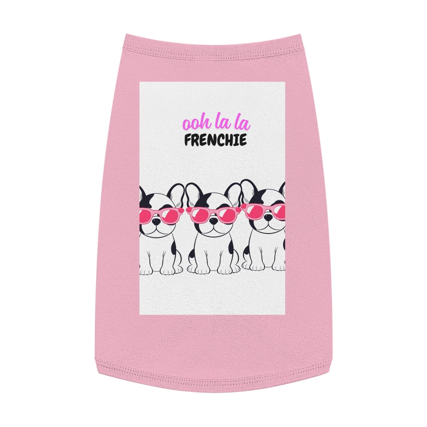French Bulldog Pet Tank Top, Cute Dog Apparel, Ooh La La Frenchie Shirt, Pet Fashion, Dog Lover Gift