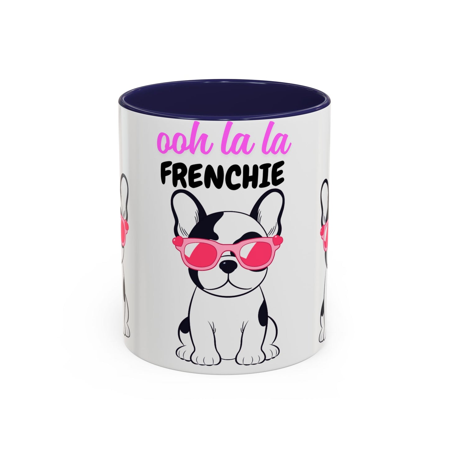 Trendy French Bulldog Coffee Mug, Dog Lover Gift, Ooh La La Frenchie Mug, Cute Pet Mug, Fun Drinkware, Animal Lover Cup
