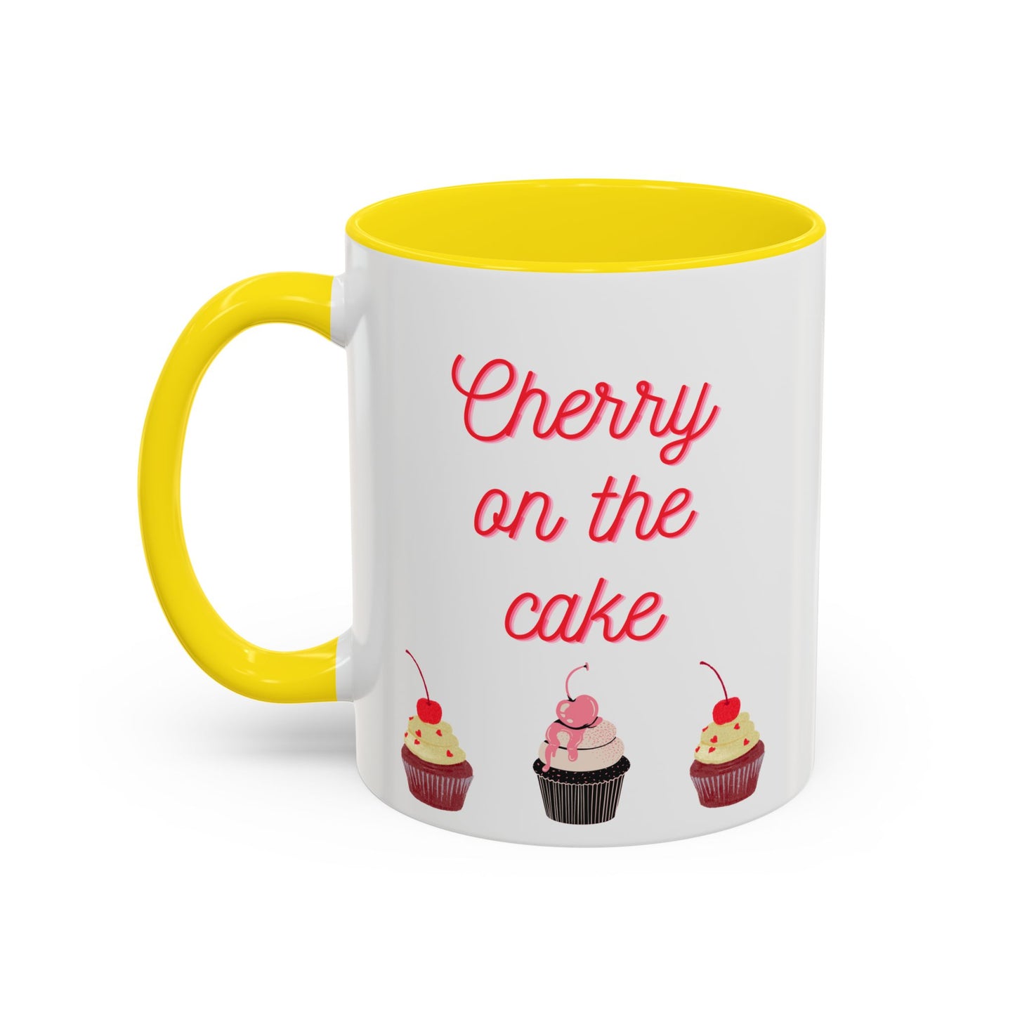 Cute Cupcake Themed Coffee Mug, Sweet Gift for Birthdays, Party Favor, Baking Lover, Kitchen Decor, Cherry on the Cake