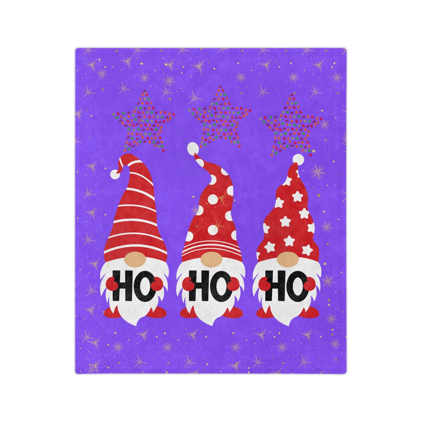 Cozy Holiday Gnome Blanket - Soft Microfiber Plush, Great for Christmas Gifts, Home Décor, Snuggling, Kid's Bedroom