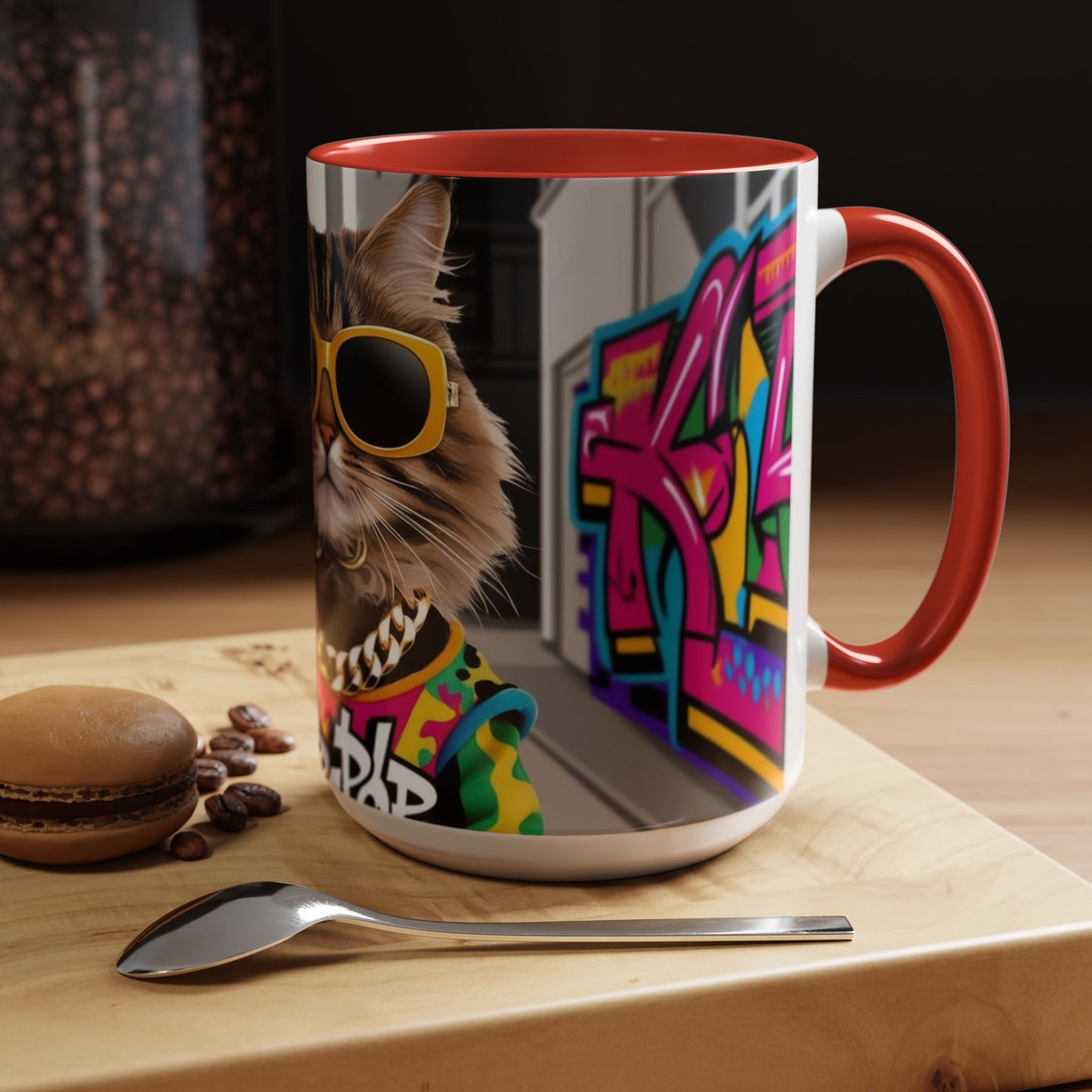 Trendy Cat-Inspired Coffee Mug, Cool Cat Mug for Animal Lovers, Gift for Cat Owners, Unique Pet Lover Coffee Cup, Office Mug