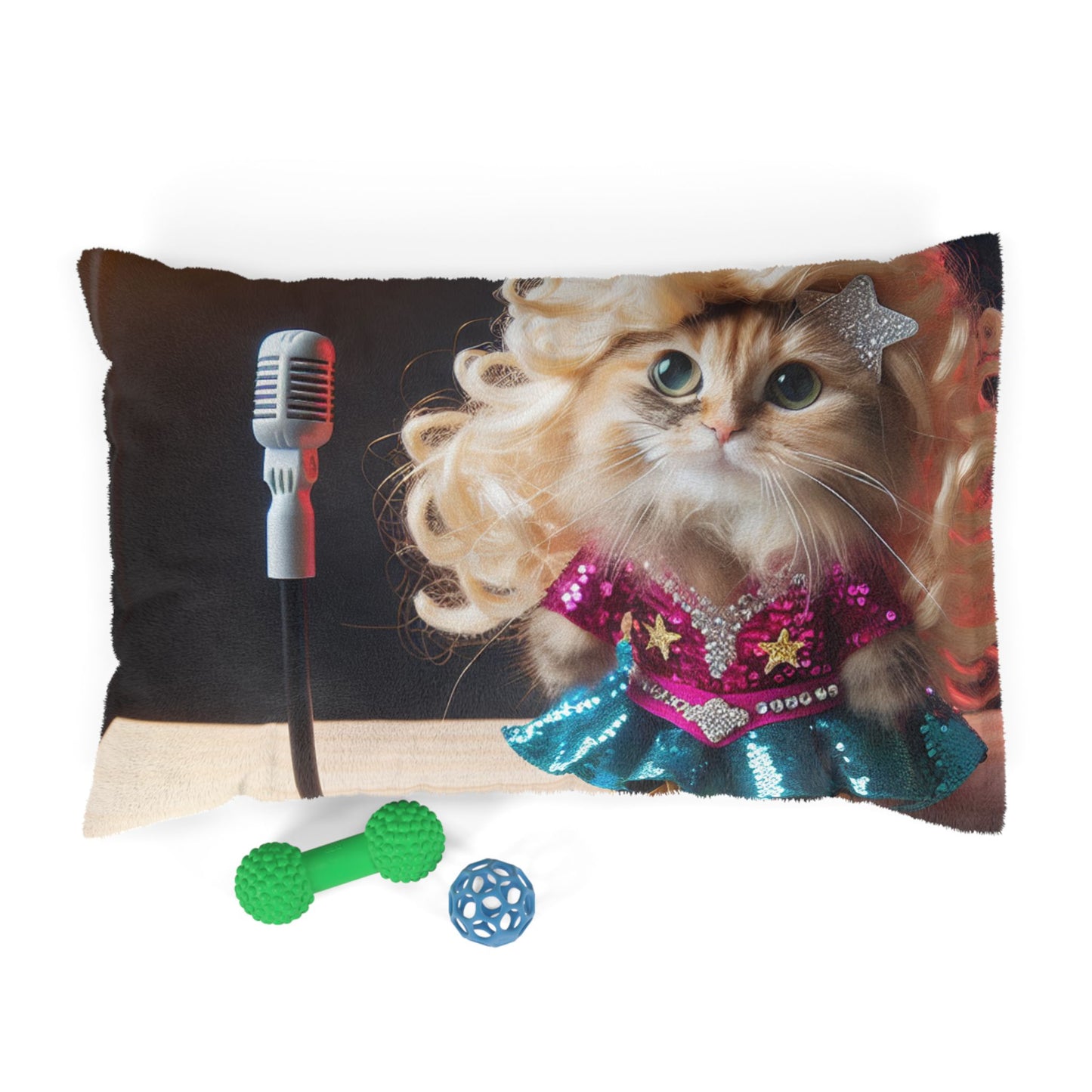 Glamorous Cat Pet Bed, Fun Furry Friends, Cozy Cat Nap Mat, Cute Pet Cushion, Stylish Animal Bed, Pet Accessory for Holidays