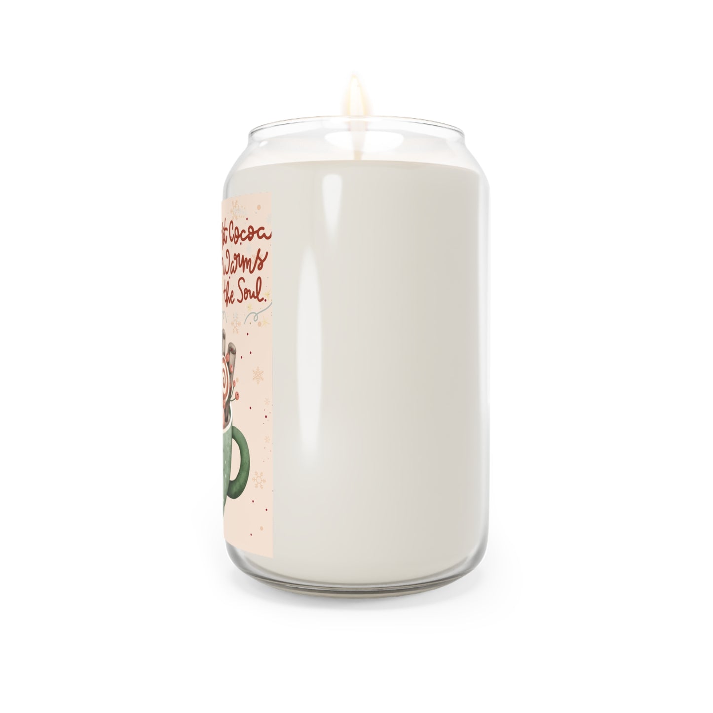 Cozy Hot Cocoa Scented Soy Candle, Warm the Soul, Home Decor, Holiday Gift, Relaxation