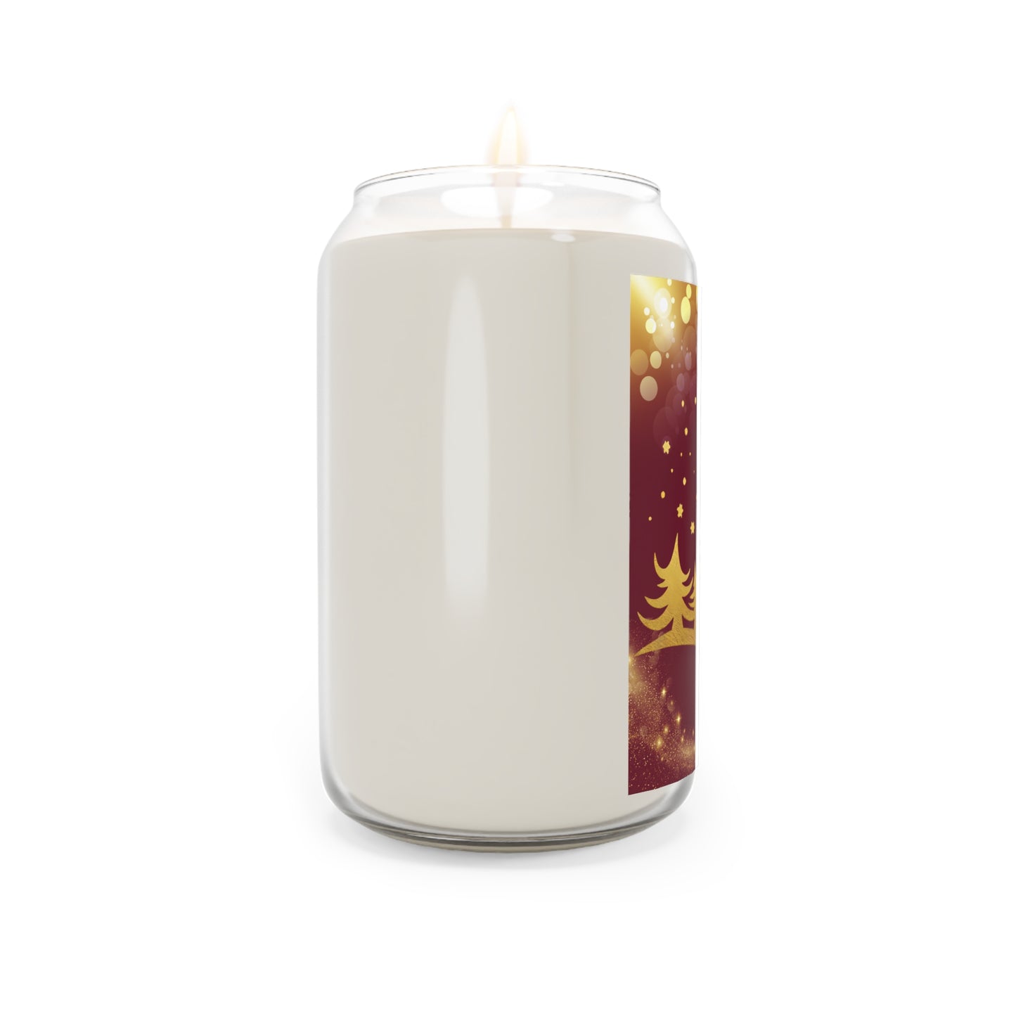 Holiday Scented Soy Candle - 13.75oz - Festive Pine & Bokeh Glow