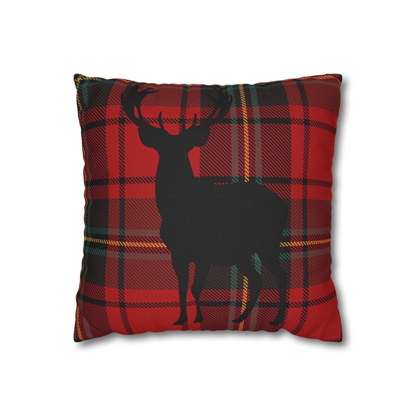 Rustic Deer Plaid Pillowcase