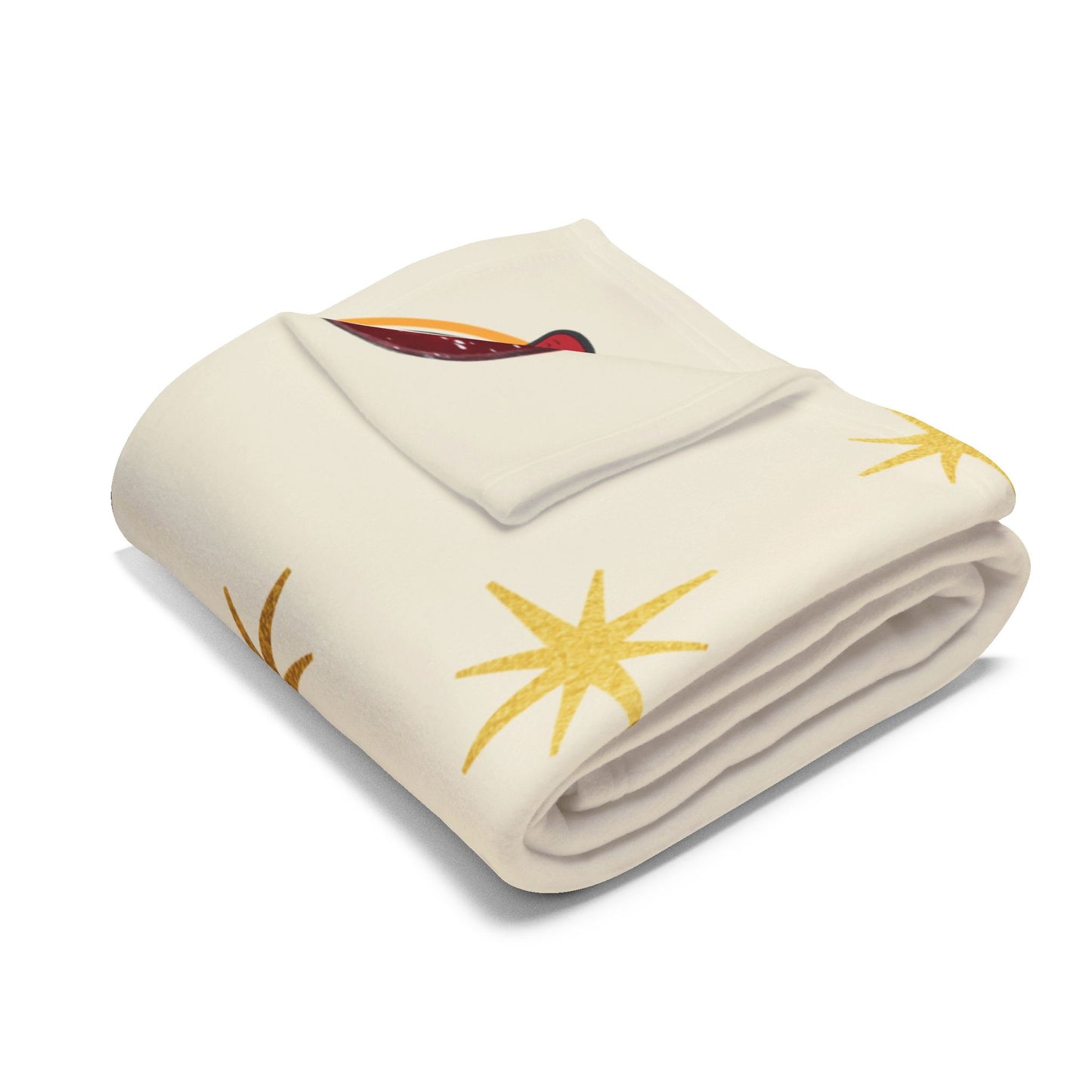 Cozy Holiday Fleece Blanket with Gnome Design | Winter Home Decor, Gift for Christmas, Snuggle Throw, Festive Soft Cover