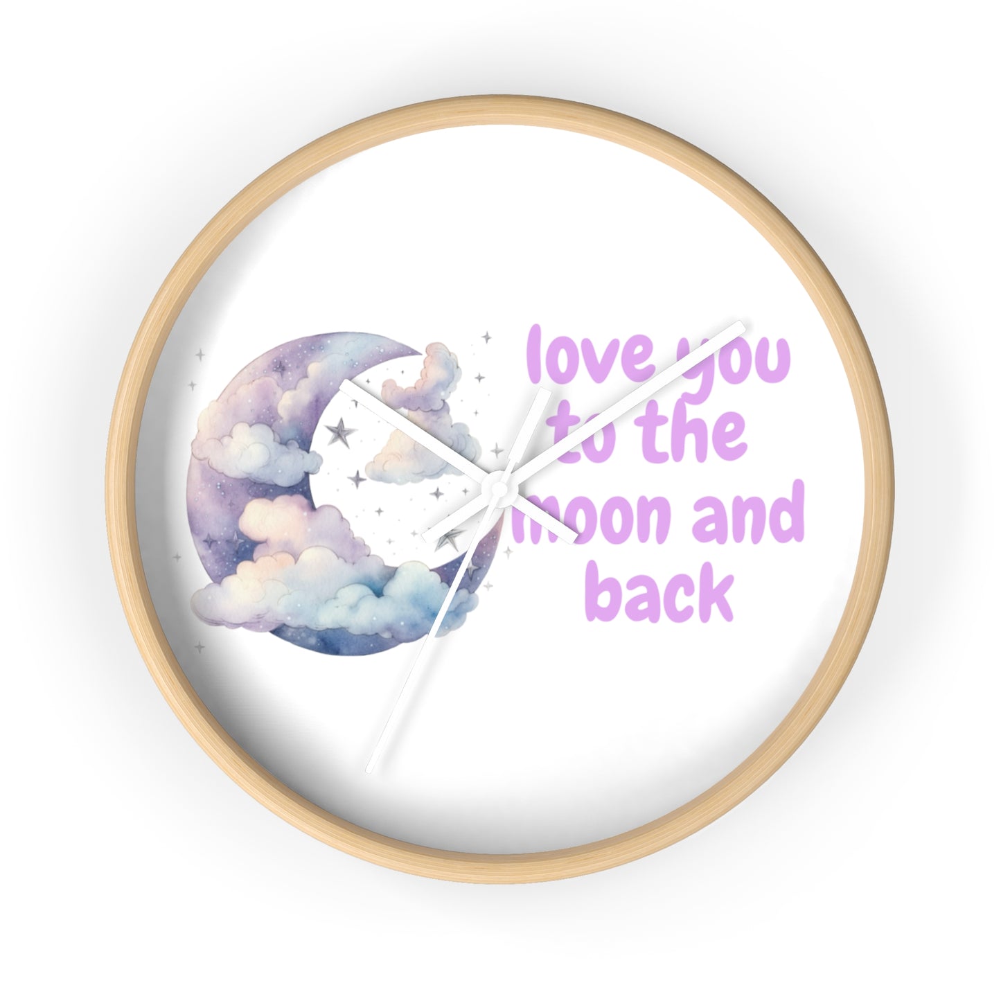 Whimsical Moon Wall Clock - Love You to the Moon and Back, Celestial Home Decor, Unique Gift, Baby Nursery, Romantic Decor, [...]
