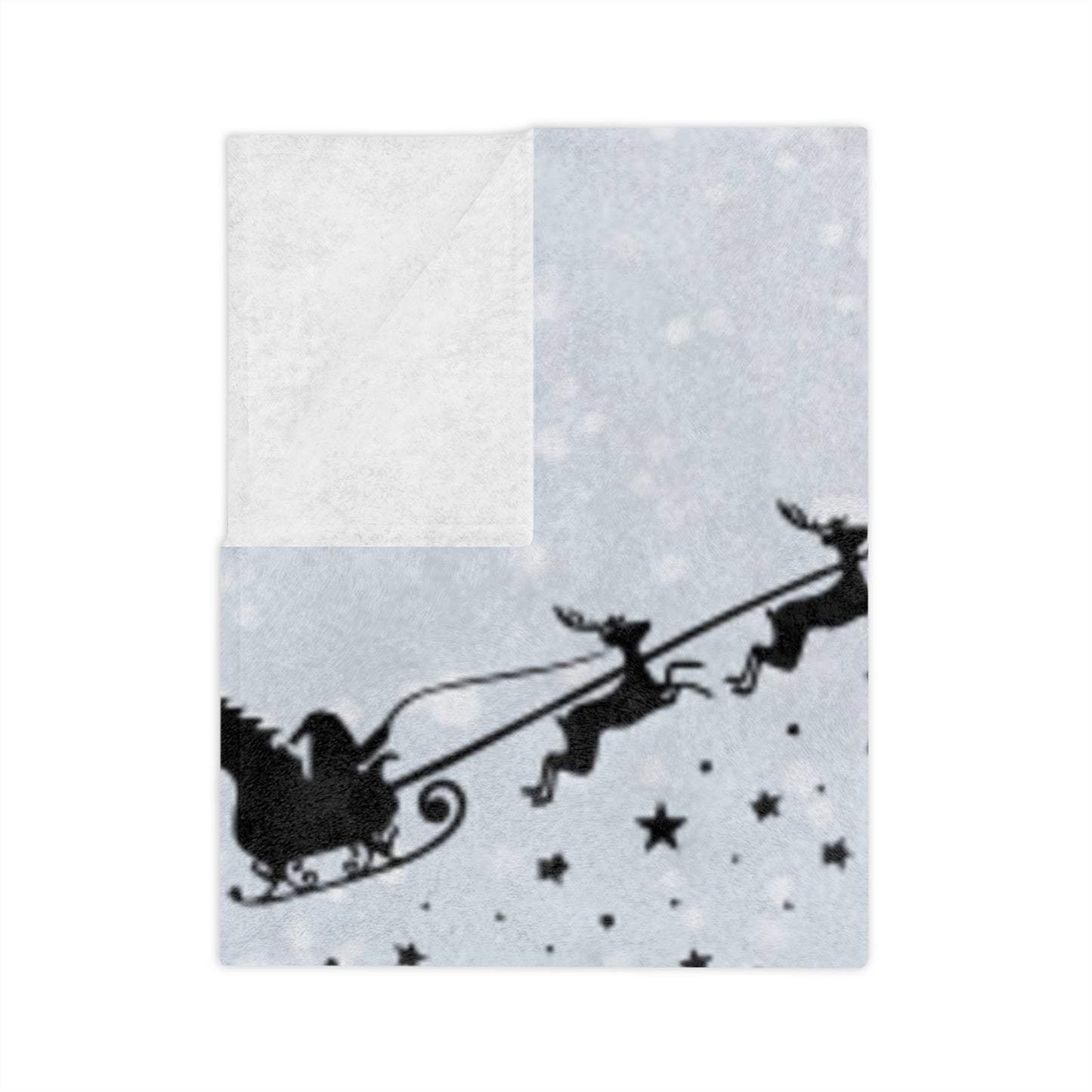 Christmas Velveteen Microfiber Blanket, Cozy Holiday Decor, Snowy Scene Throw, Gift for Her, Winter Warmth, Festive Home Accessory