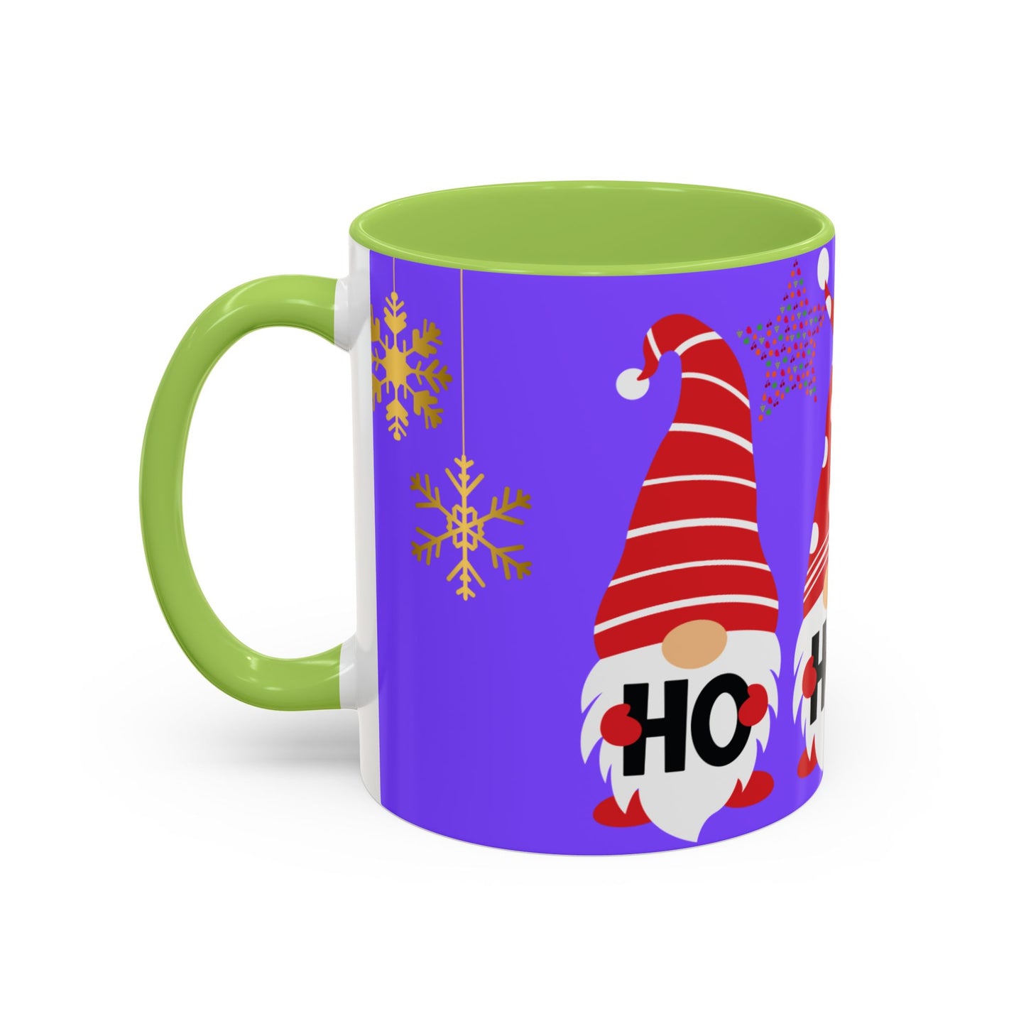 Gnome Holiday Coffee Mug, Festive Mug, Christmas Gift Mug, Cute Gnome Cup, Ho Ho Ho Coffee Mug