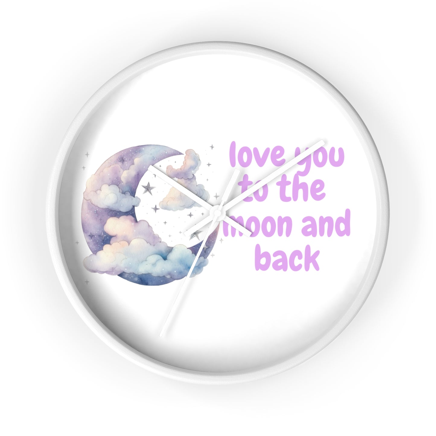 Whimsical Moon Wall Clock - Love You to the Moon and Back, Celestial Home Decor, Unique Gift, Baby Nursery, Romantic Decor, [...]