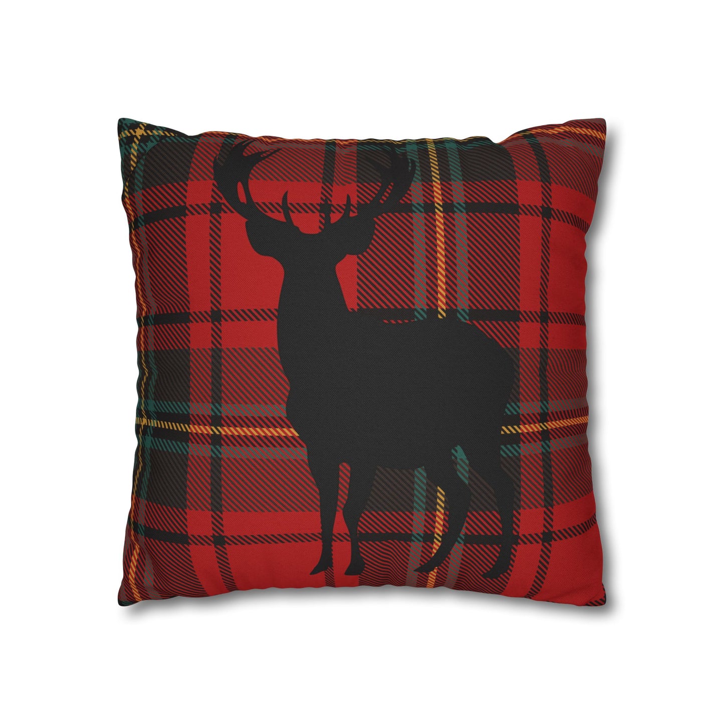 Rustic Deer Plaid Pillowcase
