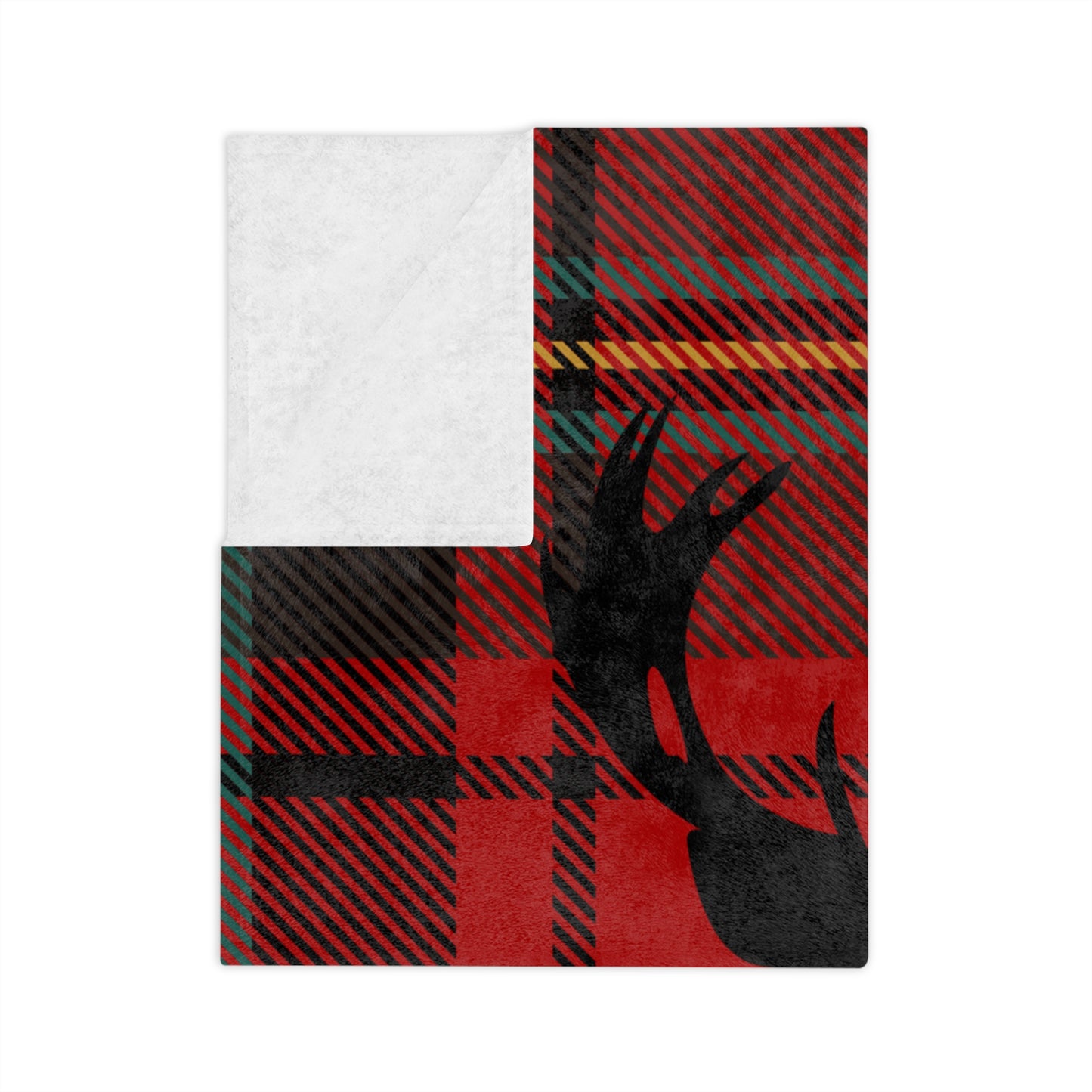 Cozy Plaid Deer Blanket