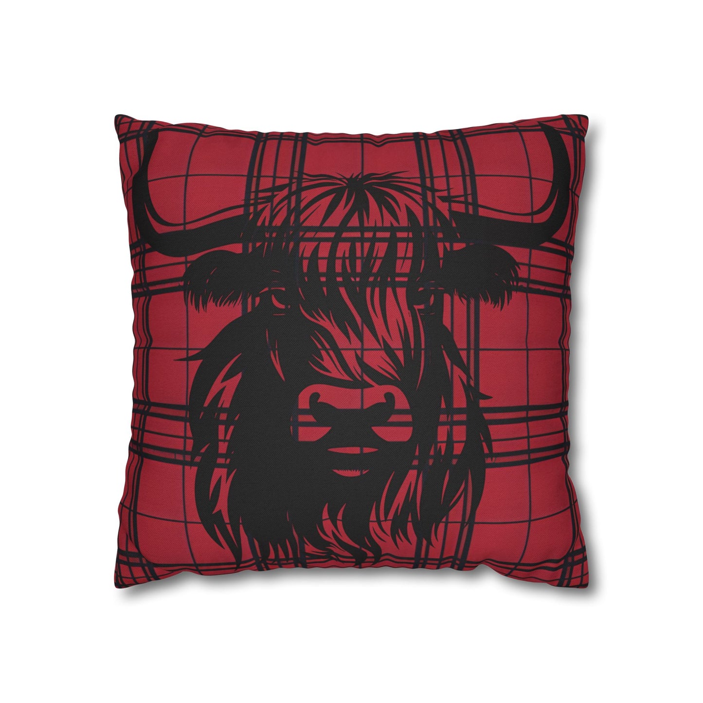 Highland Cow Pillowcase, Rustic Farmhouse Decor, Gift for Animal Lovers, Cozy Home Accent, Wedding or Housewarming Gift