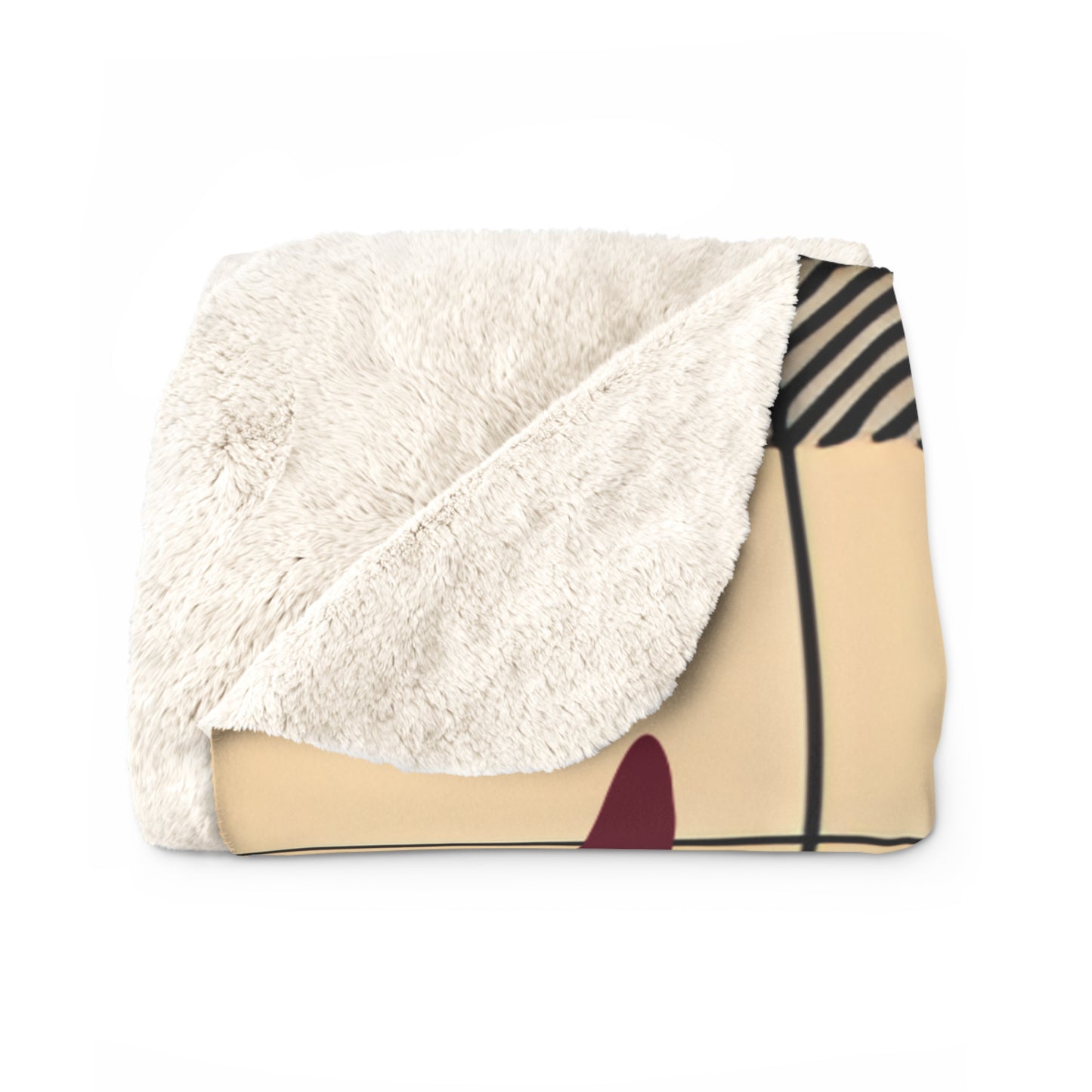 Cozy Highland Cow Sherpa Fleece Blanket | Warm Home Decor, Gift for Animal Lovers, Unique Throw Blanket, Soft Plaid Blanket