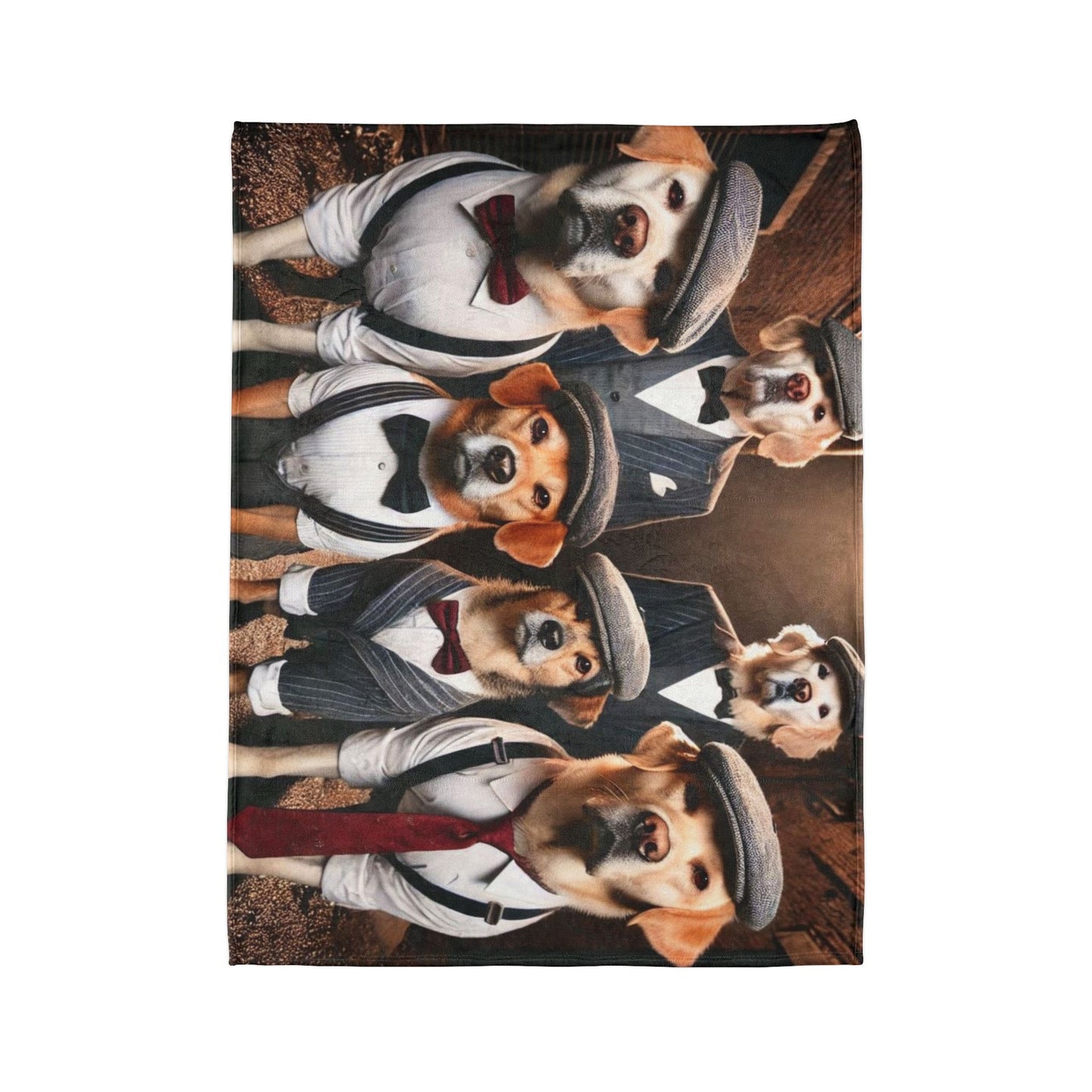 Stylish Dog-Themed Blanket, Fun Pet Gift, Cozy Home Decor, Dog Lover's Celebration Blanket, Unique Pet Lover Gift, Cute Puppy Blanket