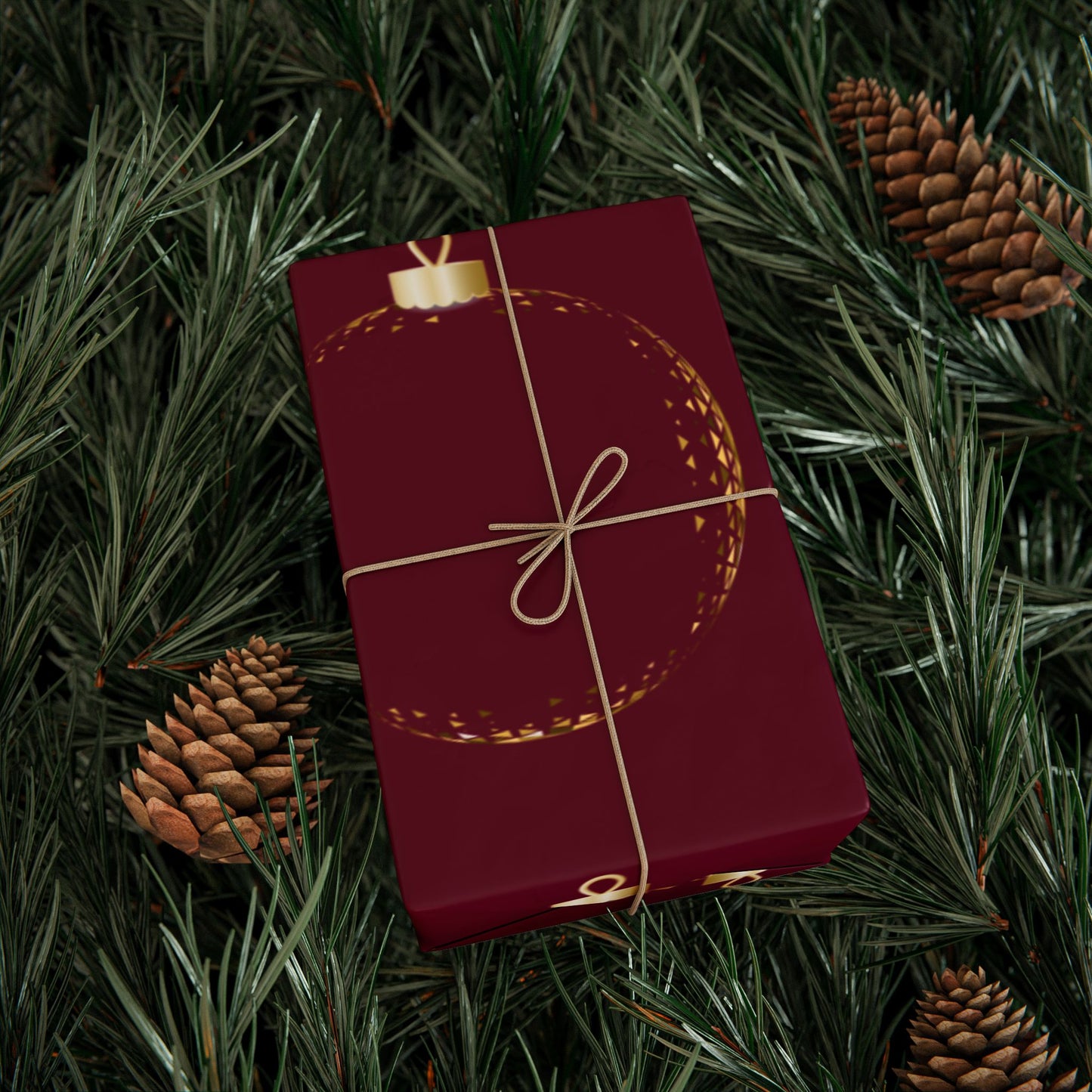 Elegant Holiday Wrapping Paper, Festive Gift Wrap, Christmas Paper, Ornament Design, Eco-Friendly Gift Wrap