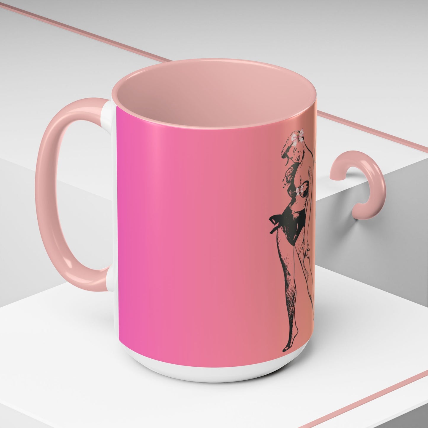 Island Girl Accent Coffee Mug | Retro Drinkware, Beach Gift, Summer Vibes, Unique Morning Brew, Gift for Her