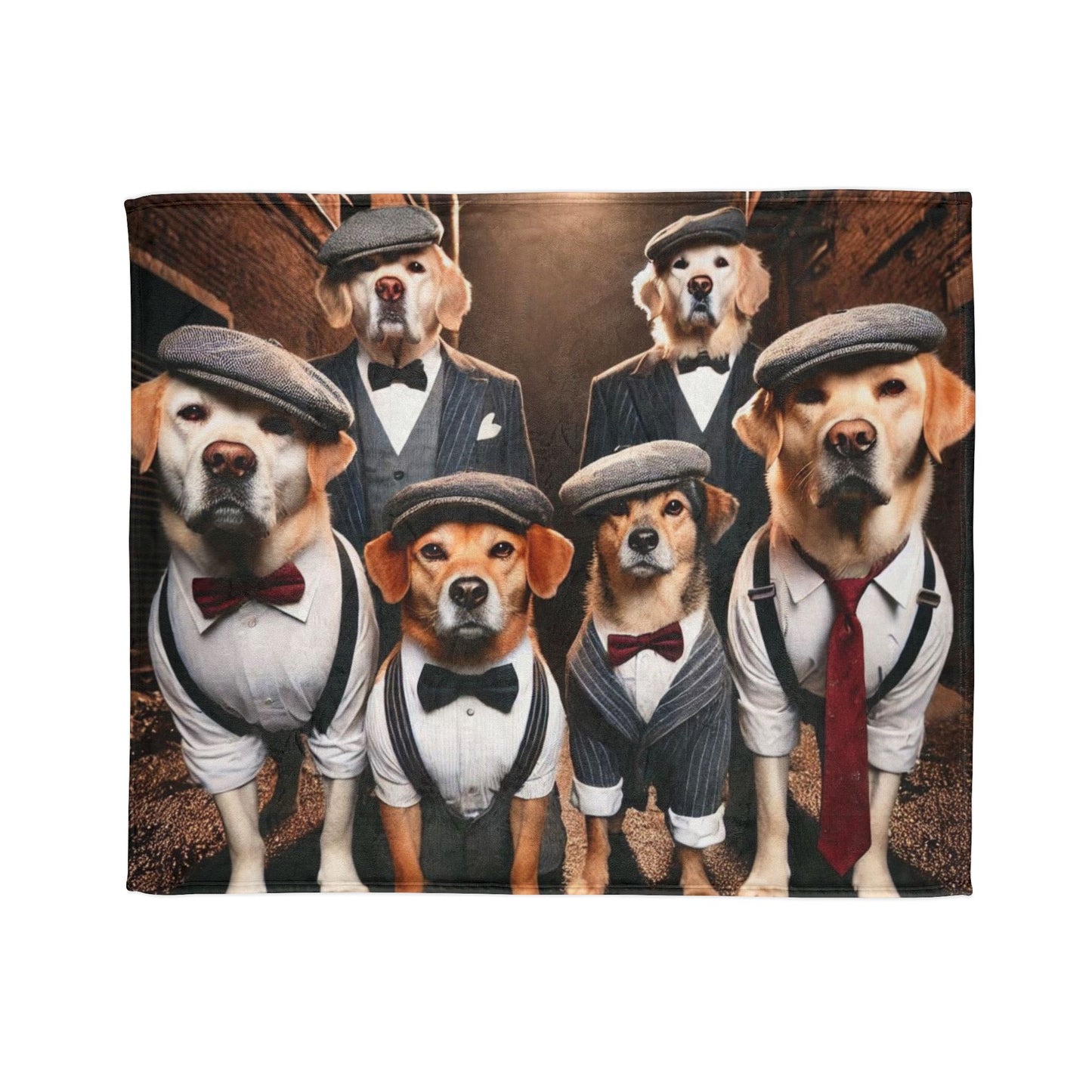 Stylish Dog-Themed Blanket, Fun Pet Gift, Cozy Home Decor, Dog Lover's Celebration Blanket, Unique Pet Lover Gift, Cute Puppy Blanket