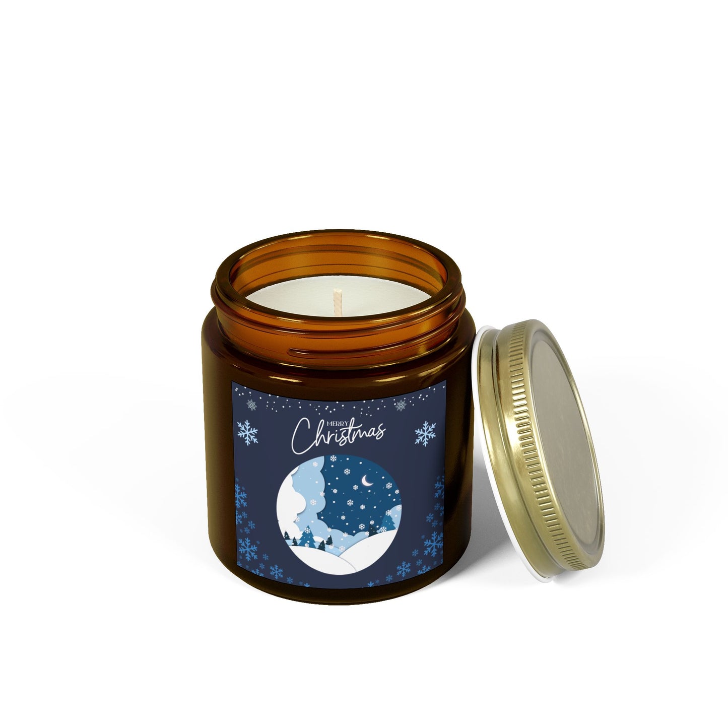 Christmas Scented Candle, Holiday Decor, Gift Idea, Winter Fragrance, Cozy Home Atmosphere