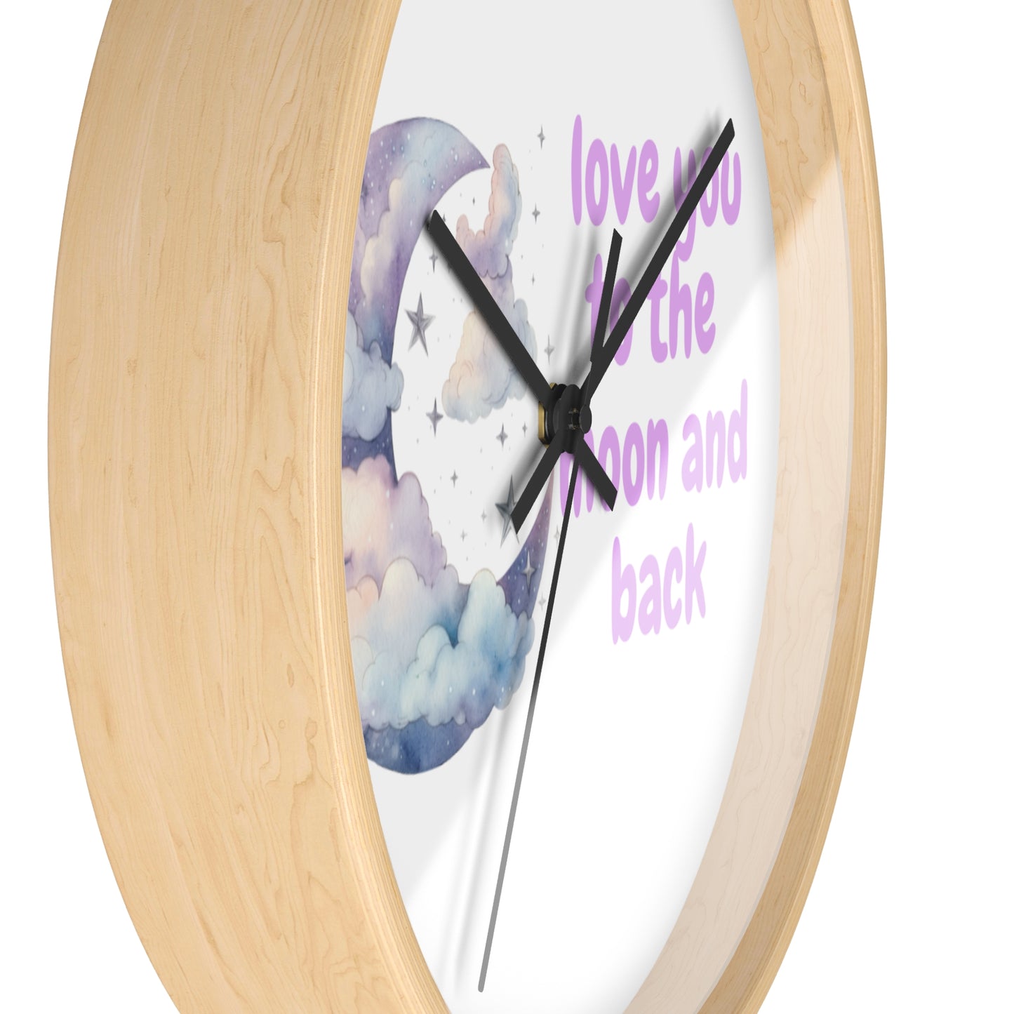 Whimsical Moon Wall Clock - Love You to the Moon and Back, Celestial Home Decor, Unique Gift, Baby Nursery, Romantic Decor, [...]