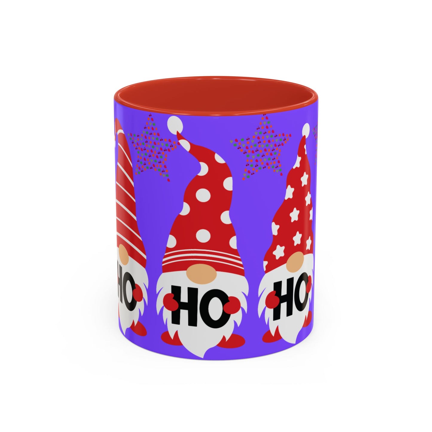 Gnome Holiday Coffee Mug, Festive Mug, Christmas Gift Mug, Cute Gnome Cup, Ho Ho Ho Coffee Mug