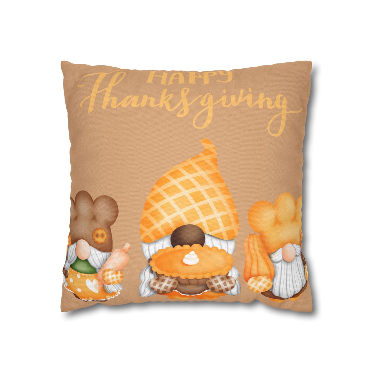 Thanksgiving Gnome Pillowcase - Cozy Fall Decor