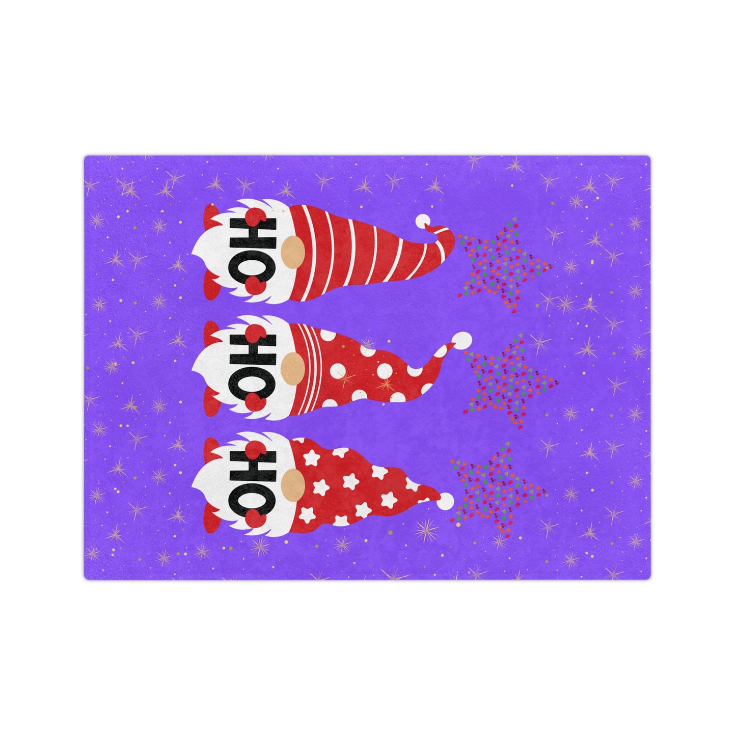 Cozy Holiday Gnome Blanket - Soft Microfiber Plush, Great for Christmas Gifts, Home Décor, Snuggling, Kid's Bedroom