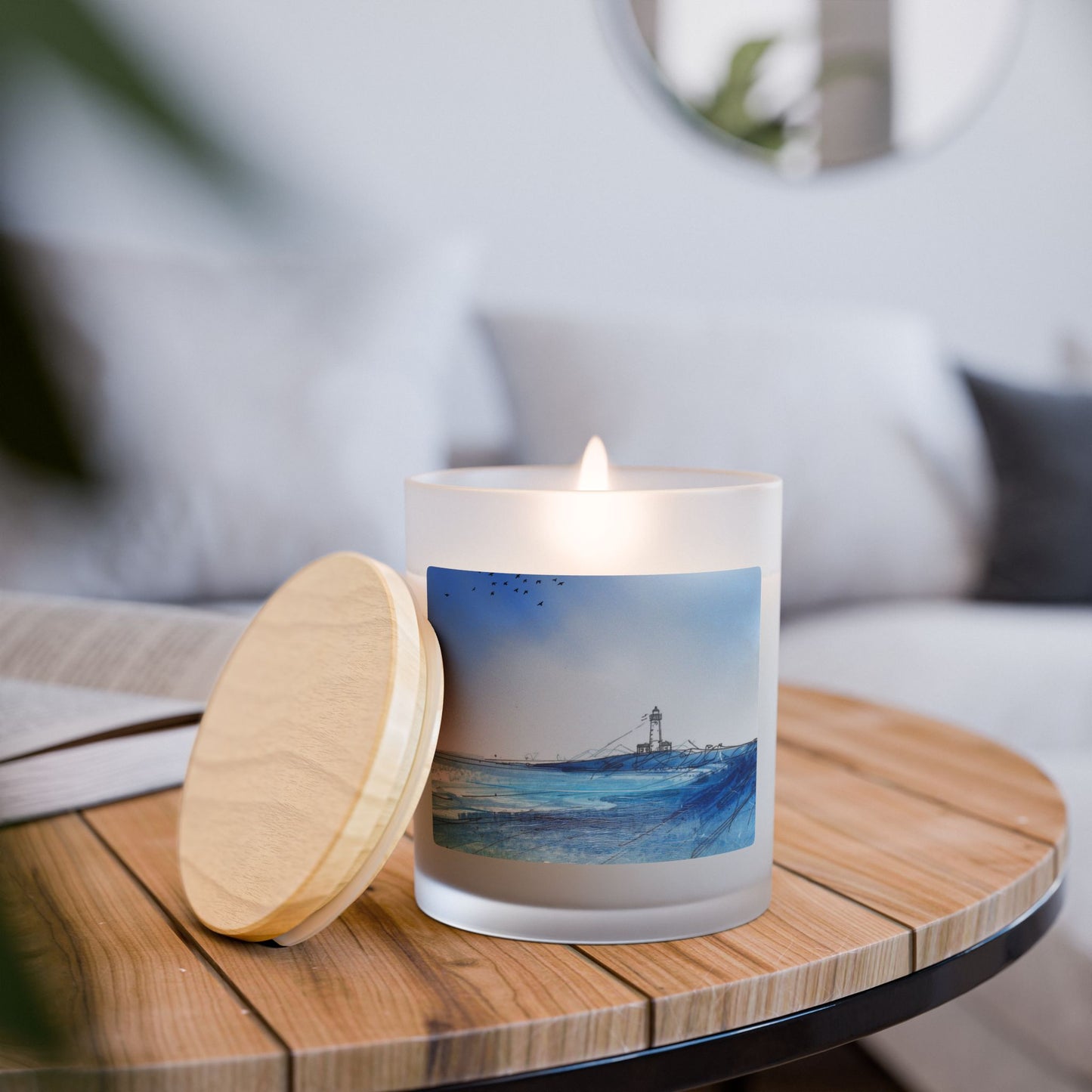 Coastal Breeze Candle, Ocean-Inspired Decor, Beach House Gifts, Relaxation Aromatherapy, Home Fragrance