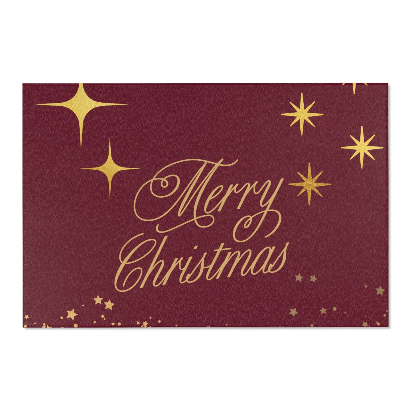 Christmas Area Rug, Merry Christmas Floor Mat, Holiday Home Decor, Festive Rug for Living Room, Seasonal Gift Idea