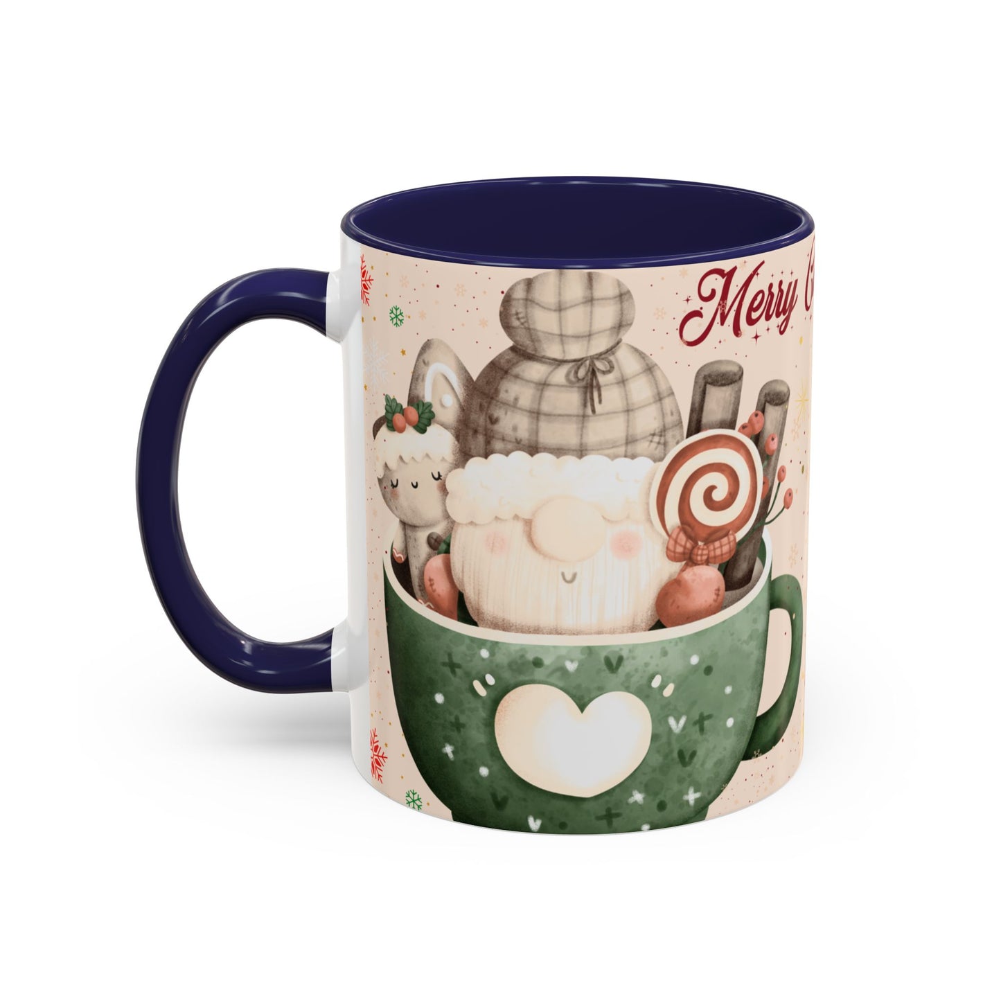Holiday Coffee Mug – Merry Christmas Design, Cute Gift for Coffee Lovers, Festive Mug for Winter Celebrations, Unique Holiday Decor