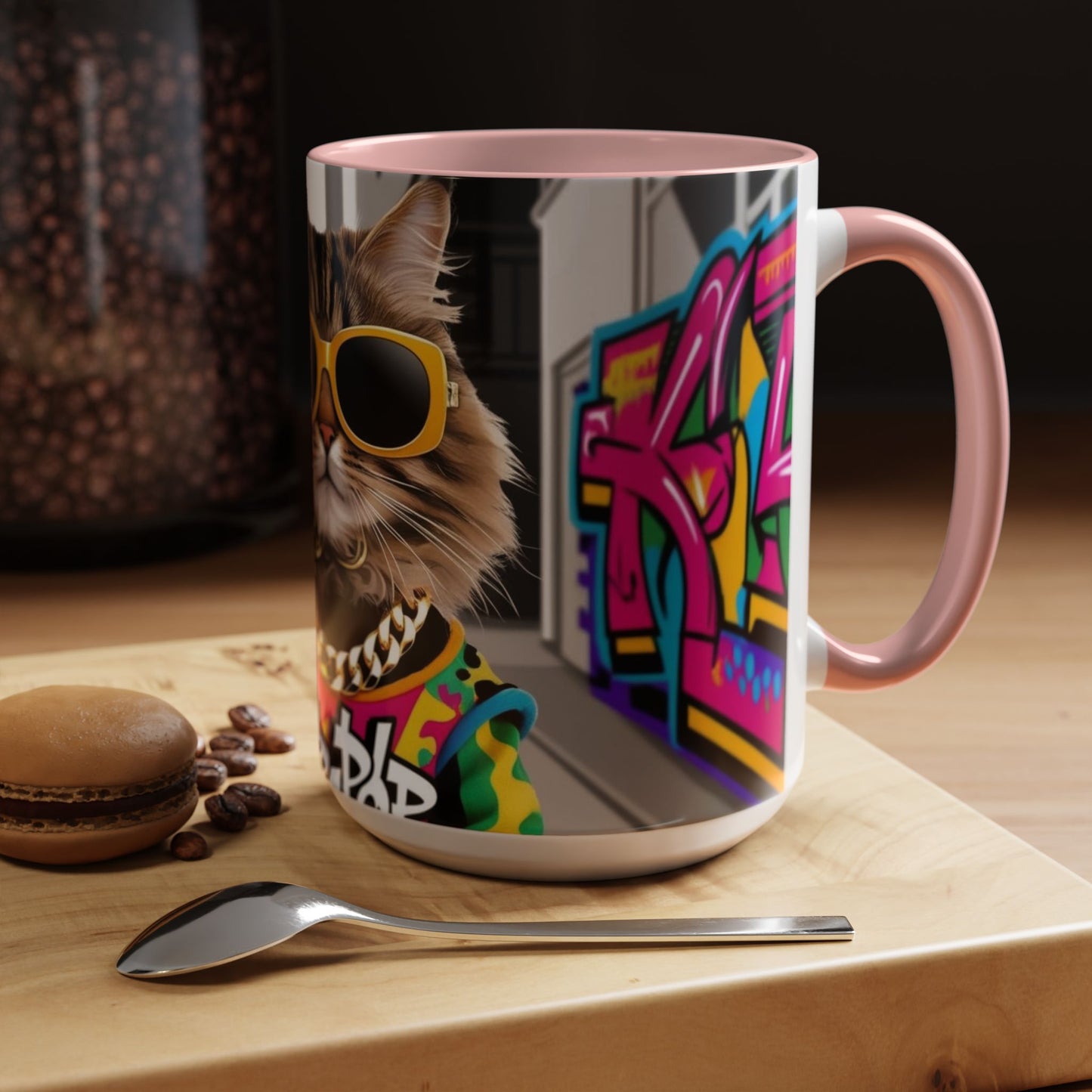 Trendy Cat-Inspired Coffee Mug, Cool Cat Mug for Animal Lovers, Gift for Cat Owners, Unique Pet Lover Coffee Cup, Office Mug