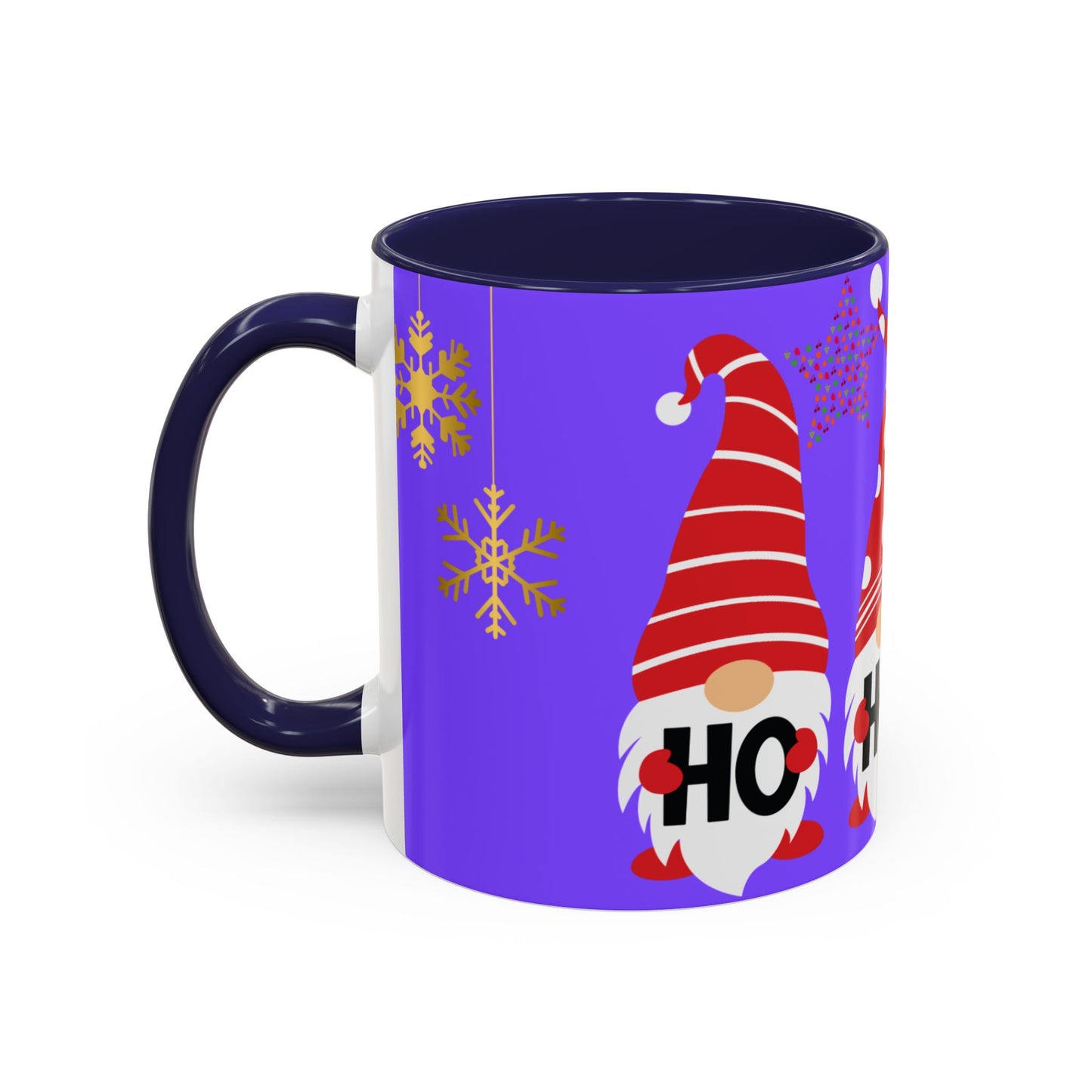 Gnome Holiday Coffee Mug, Festive Mug, Christmas Gift Mug, Cute Gnome Cup, Ho Ho Ho Coffee Mug