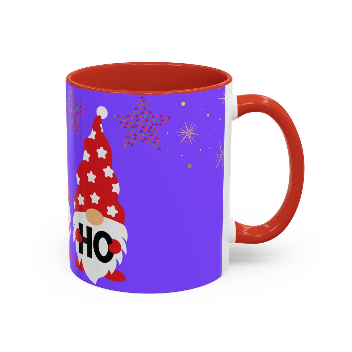 Gnome Holiday Coffee Mug, Festive Mug, Christmas Gift Mug, Cute Gnome Cup, Ho Ho Ho Coffee Mug