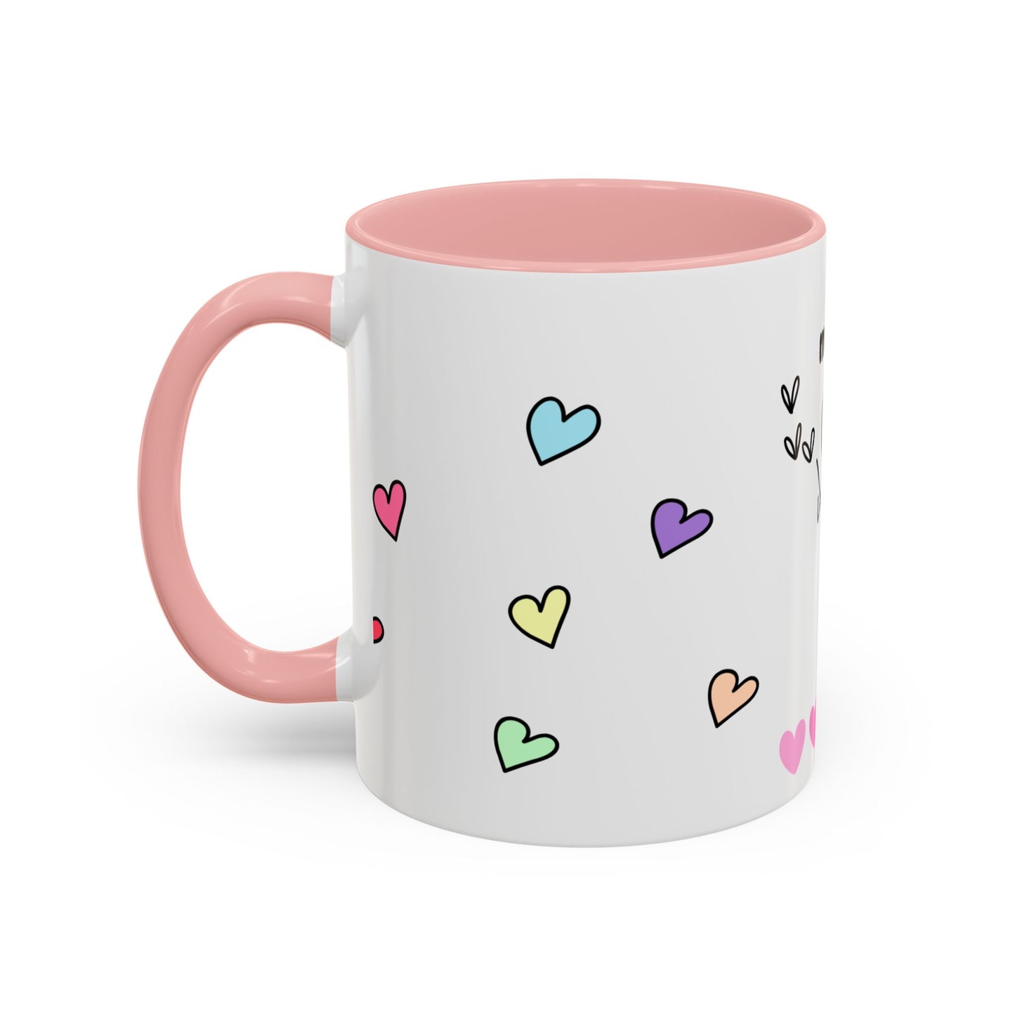 Miss You Accent Coffee Mug - Heartwarming Gift for Friends, Loved Ones, Birthdays, Valentine's Day, Coffee Lovers