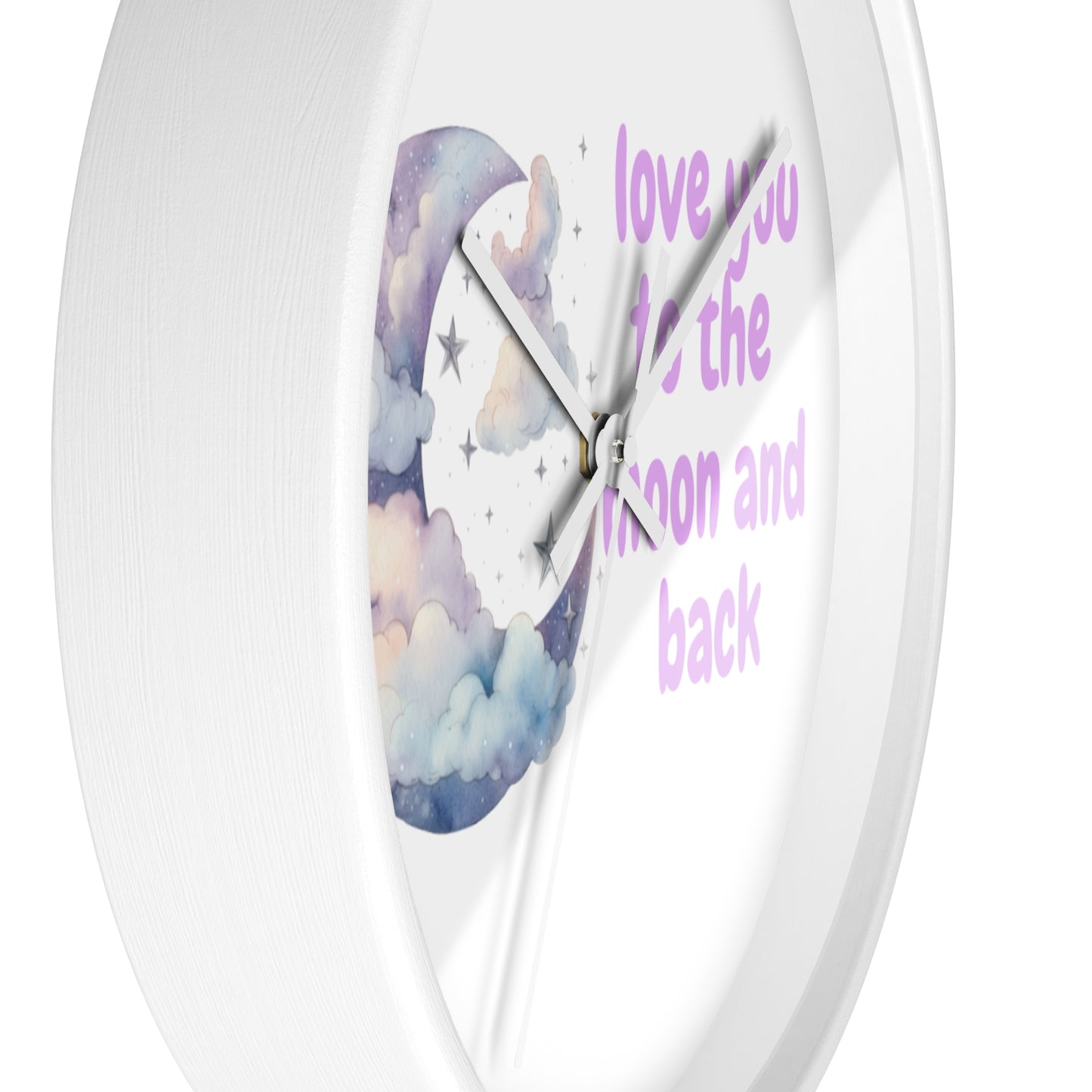 Whimsical Moon Wall Clock - Love You to the Moon and Back, Celestial Home Decor, Unique Gift, Baby Nursery, Romantic Decor, [...]