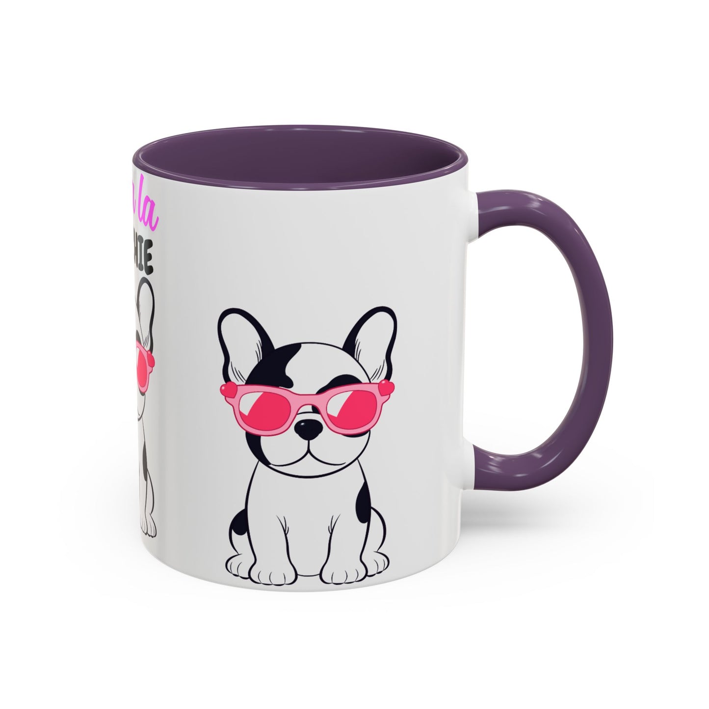 Trendy French Bulldog Coffee Mug, Dog Lover Gift, Ooh La La Frenchie Mug, Cute Pet Mug, Fun Drinkware, Animal Lover Cup
