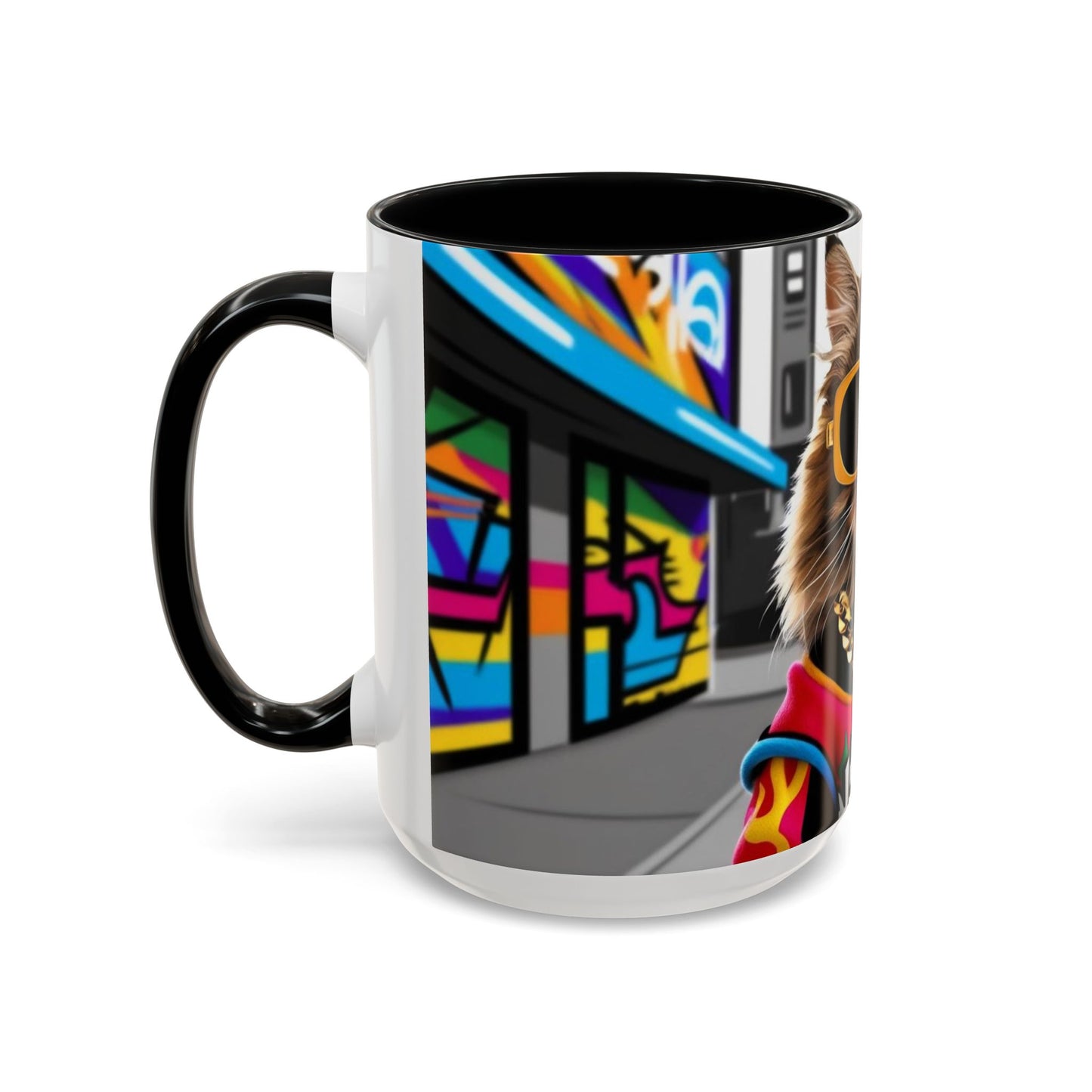 Trendy Cat-Inspired Coffee Mug, Cool Cat Mug for Animal Lovers, Gift for Cat Owners, Unique Pet Lover Coffee Cup, Office Mug