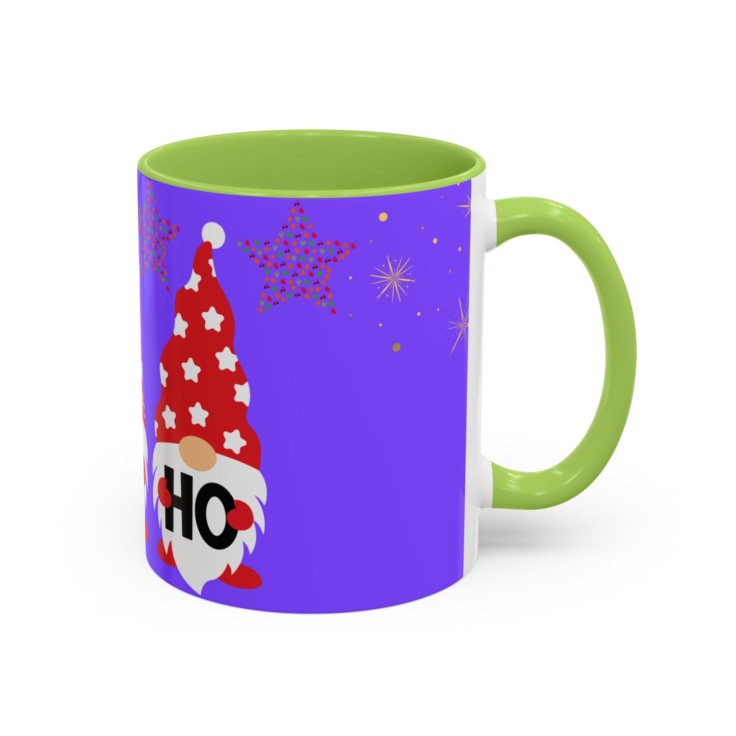 Gnome Holiday Coffee Mug, Festive Mug, Christmas Gift Mug, Cute Gnome Cup, Ho Ho Ho Coffee Mug
