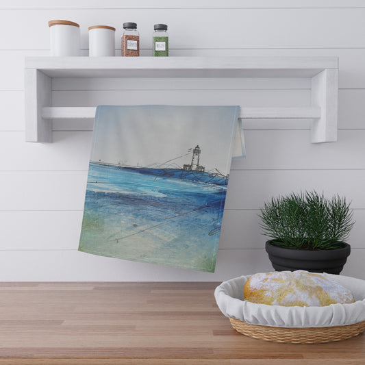 Coastal Lighthouse Tea Towels, Nautical Kitchen Decor, Beach House Gifts, Coastal Living Gifts, Ocean-Themed Home Accessories