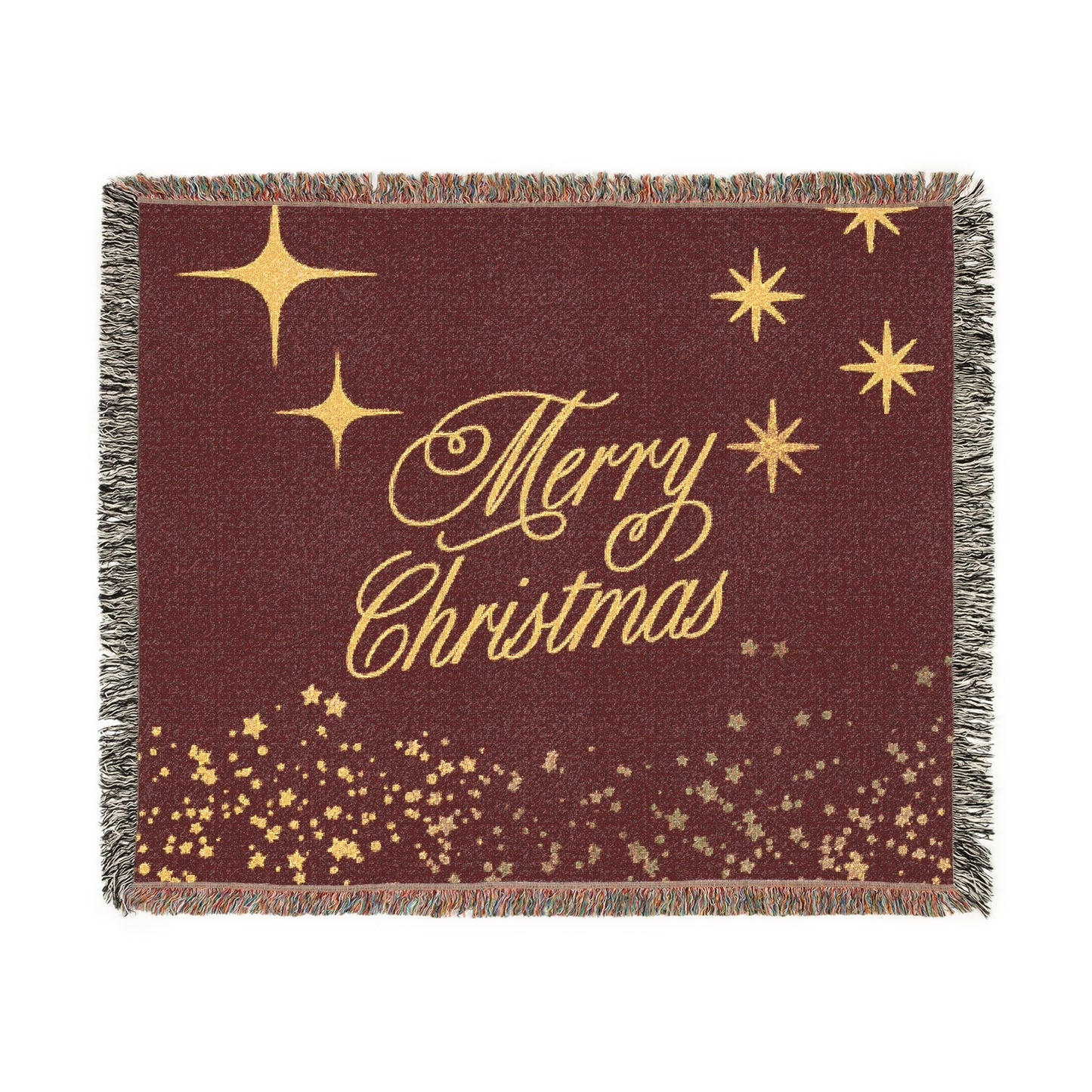 Cozy Christmas Woven Blanket - Festive Holiday Decor, Gift for Families, Winter Warmth, Decorative Throw, Holiday Celebration