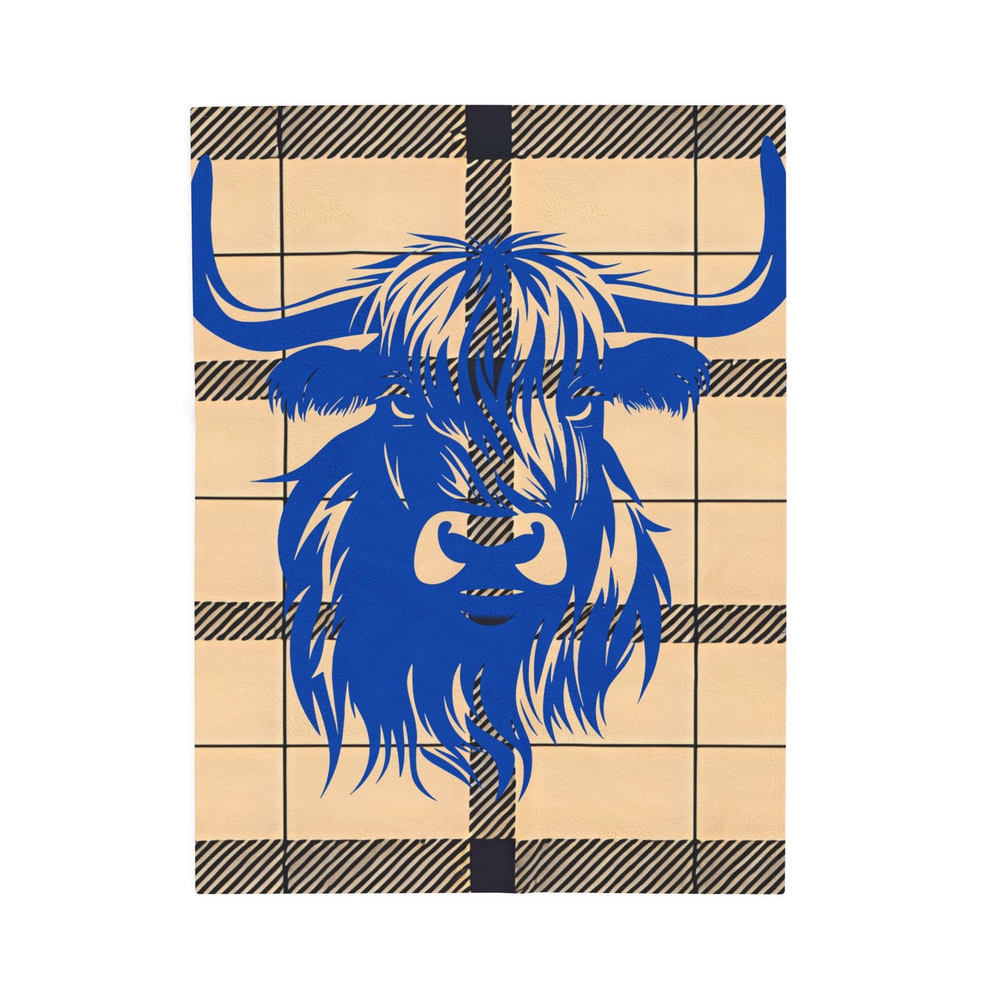 Highland Cow Plush Blanket - Cozy Soft Throw for Home Decor, Gift for Animal Lovers, Farmhouse Style, Holiday, Living Room