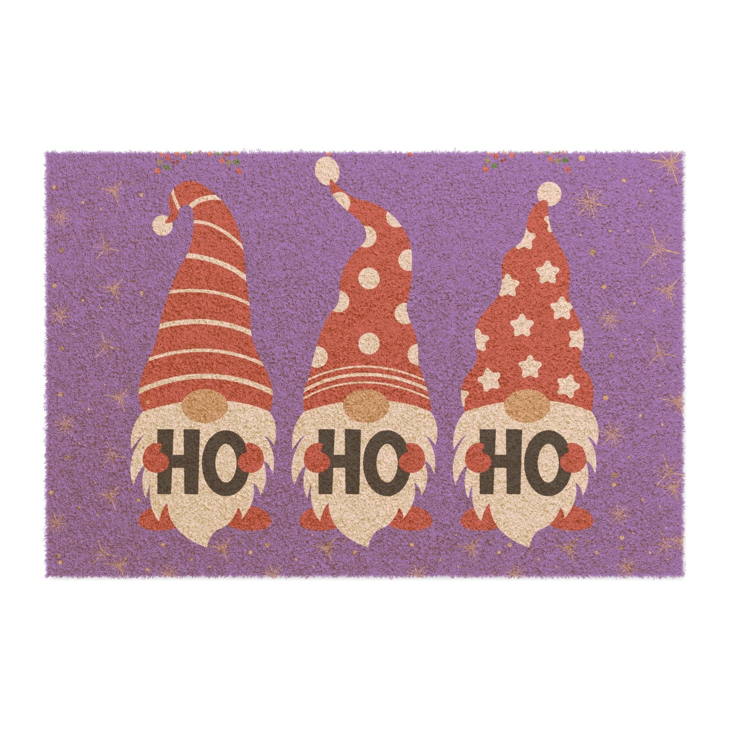 Festive Gnome Doormat | Holiday Entrance Rug, Christmas Door Mat, Seasonal Home Decor, Cute Welcome Mat, Ho Ho Ho Decor