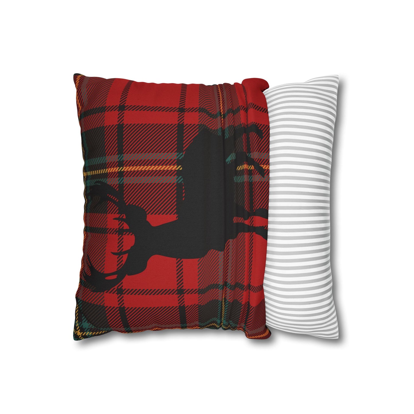 Rustic Deer Plaid Pillowcase