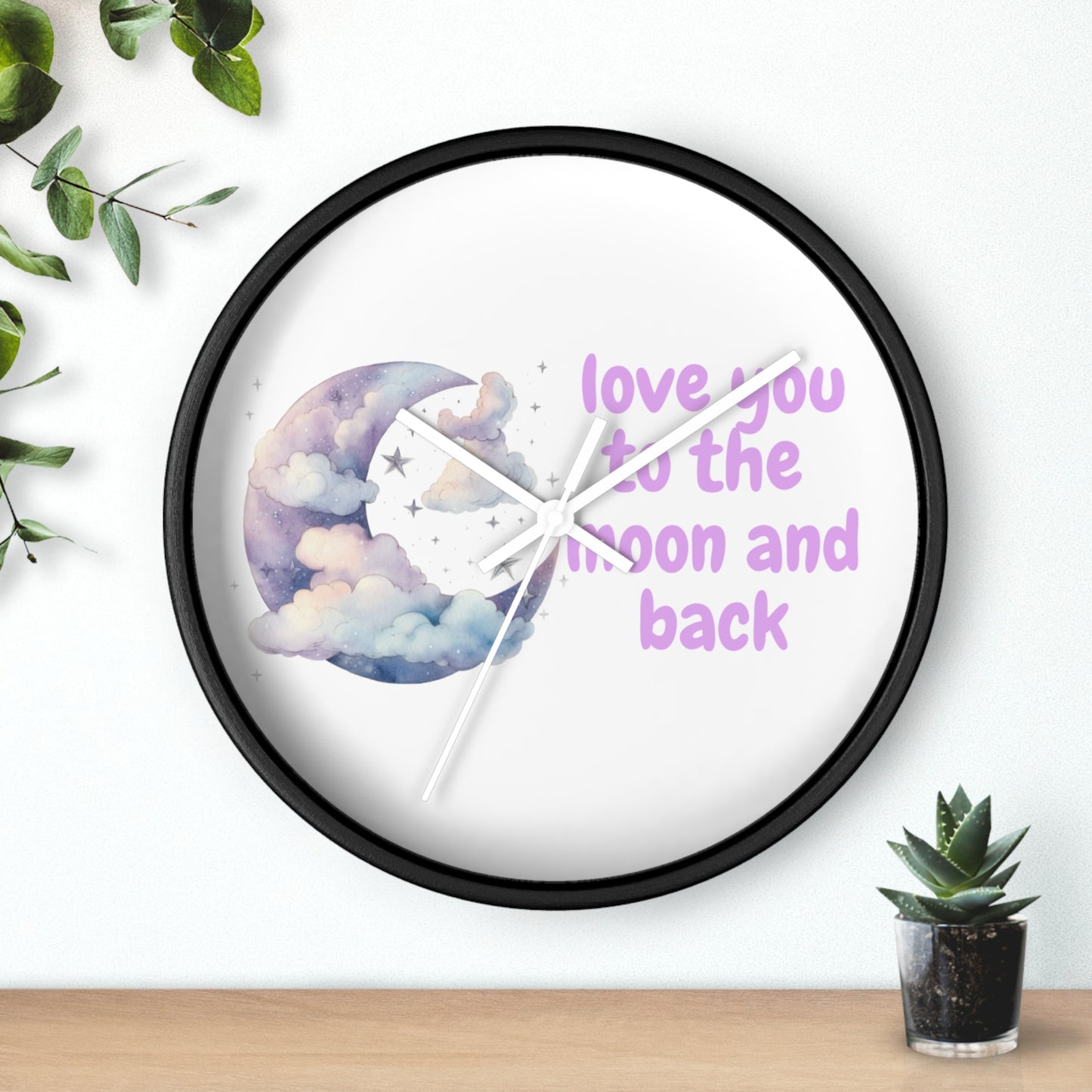 Whimsical Moon Wall Clock - Love You to the Moon and Back, Celestial Home Decor, Unique Gift, Baby Nursery, Romantic Decor, [...]