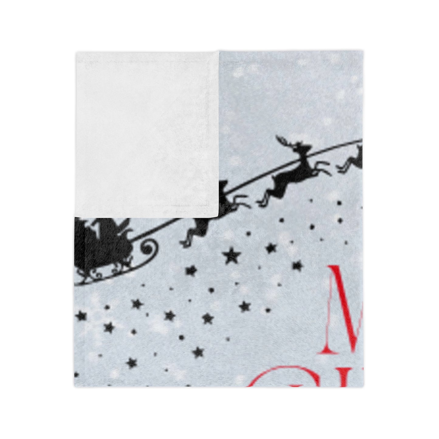 Christmas Velveteen Microfiber Blanket, Cozy Holiday Decor, Snowy Scene Throw, Gift for Her, Winter Warmth, Festive Home Accessory