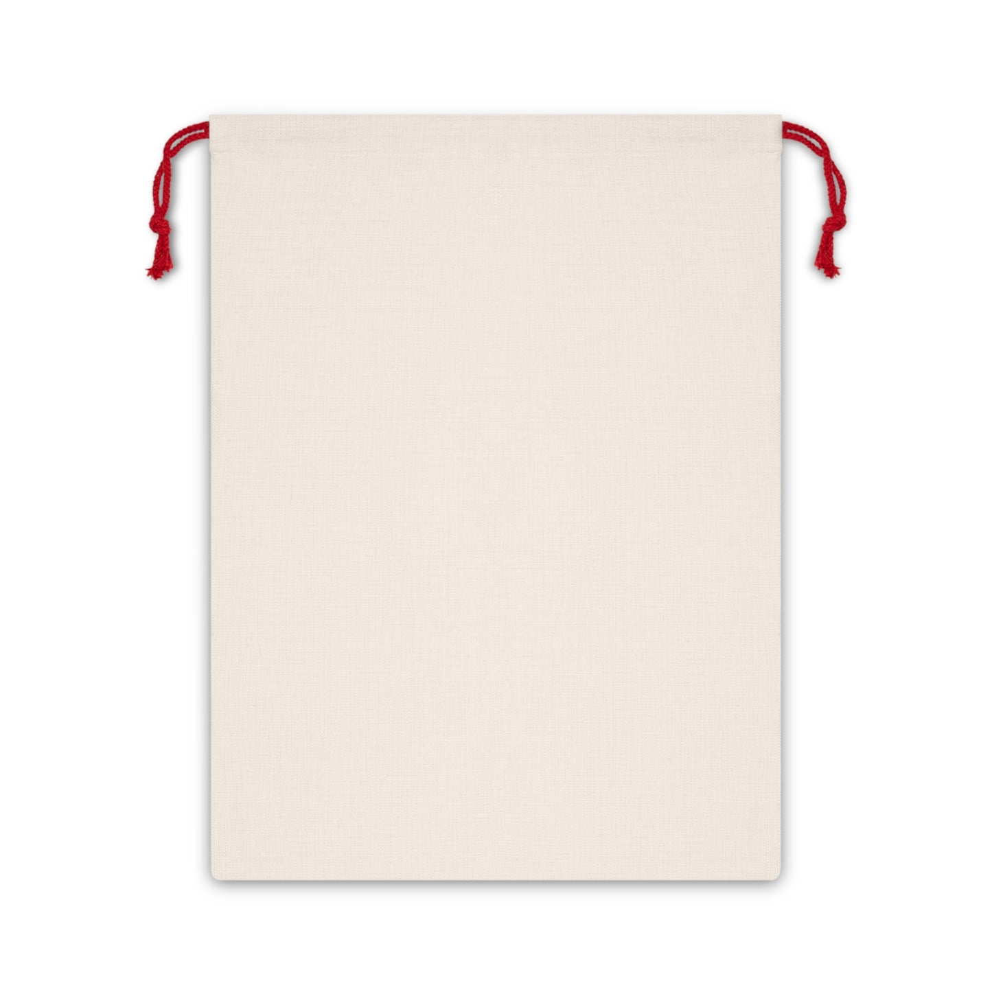 Holiday Teddy Gift Bag — Vintage Plush Bear Christmas Drawstring Pouch