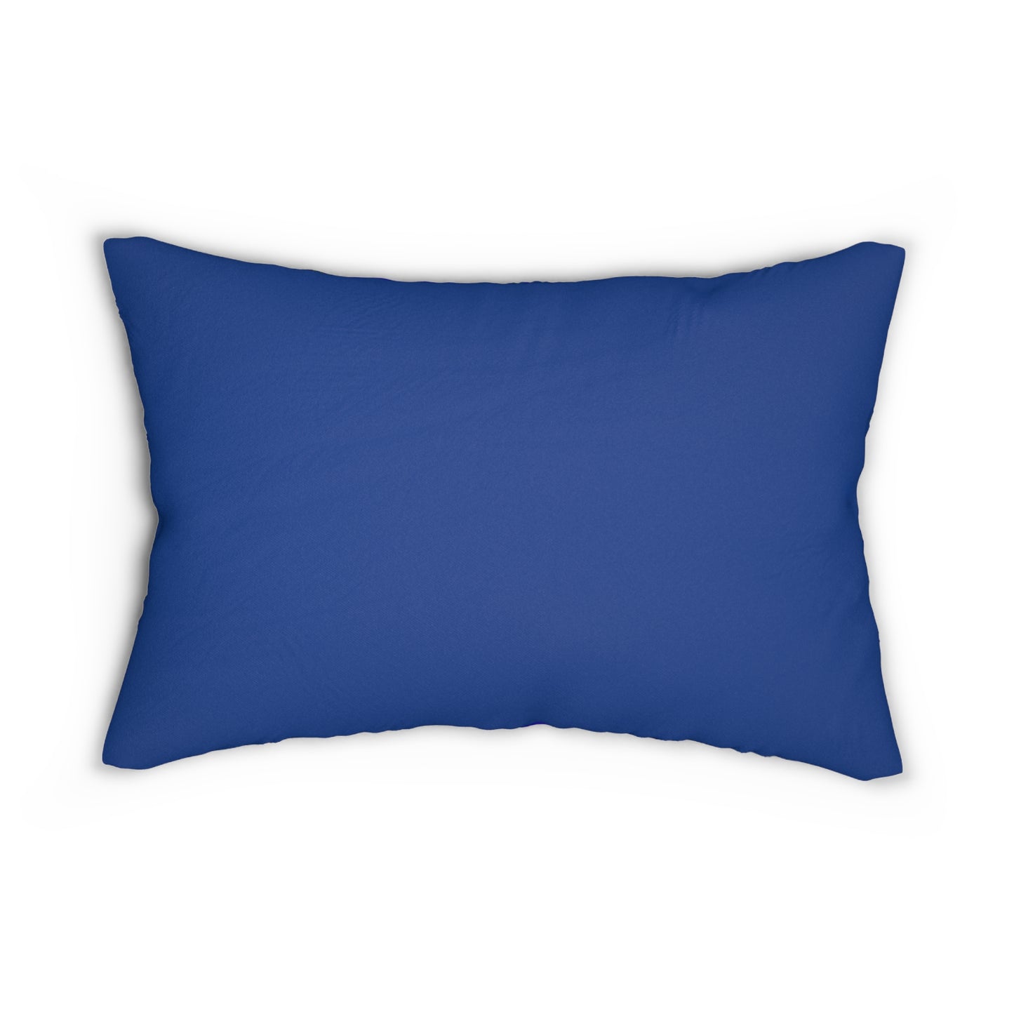 Holly & Pine Lumbar Pillow — Festive Blue Christmas Decor