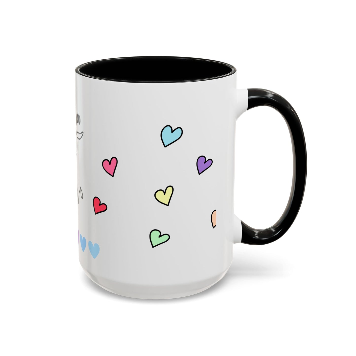 Miss You Accent Coffee Mug - Heartwarming Gift for Friends, Loved Ones, Birthdays, Valentine's Day, Coffee Lovers