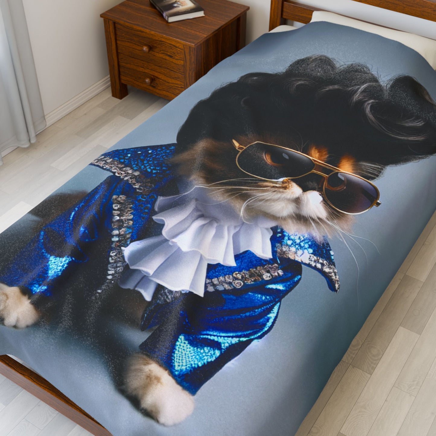 Elvis Cat Velveteen Plush Blanket | Cozy Throw for Cat Lovers, Fun Home Decor, Gift for Pet Owners, Unique Cat Lover Gift, Funny [...]